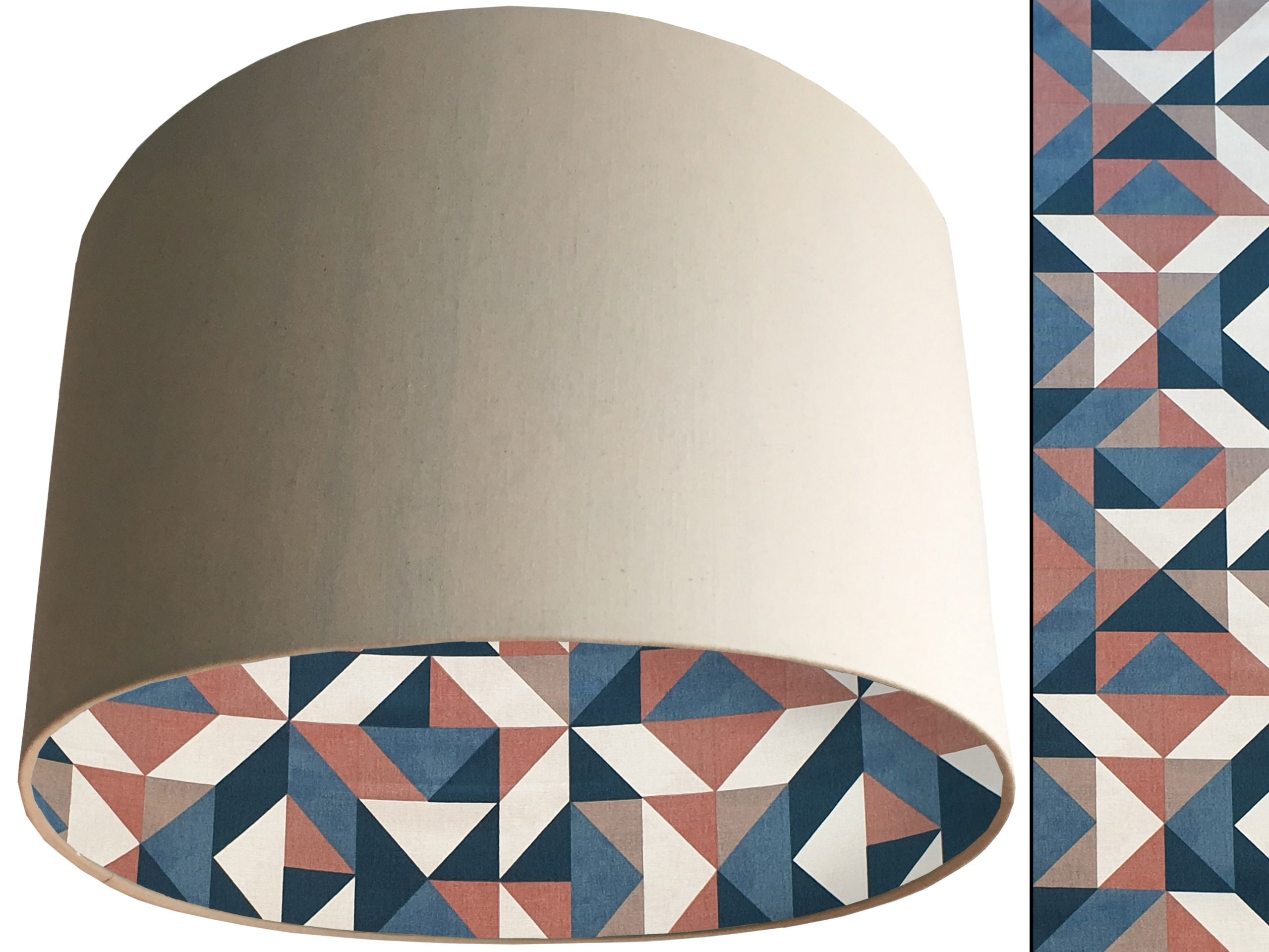 Modern Geometric Lampshade Cream, Stylish Home Interior