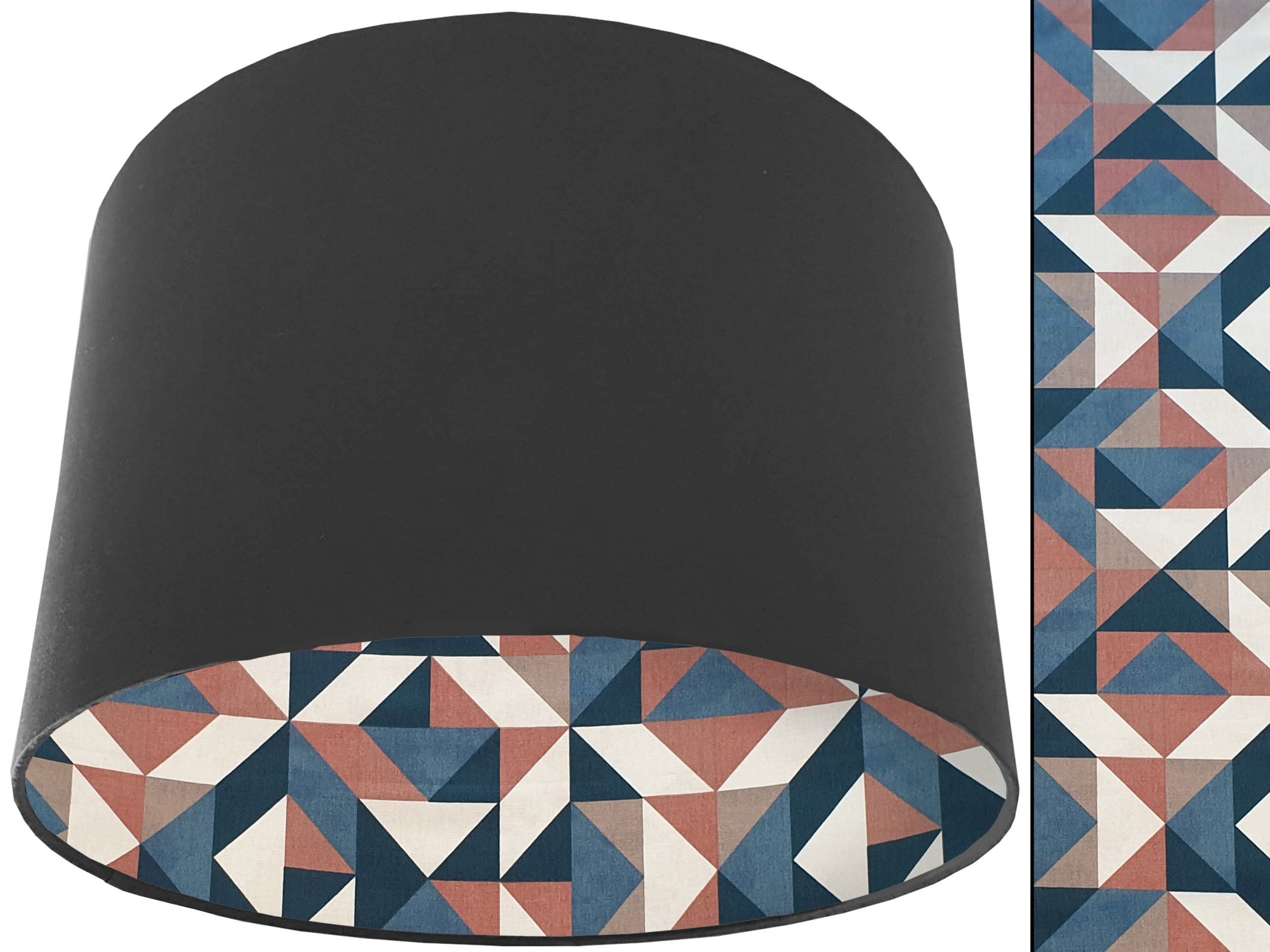 Modern Geometric Lampshade Dark Grey, Stylish Home Interior