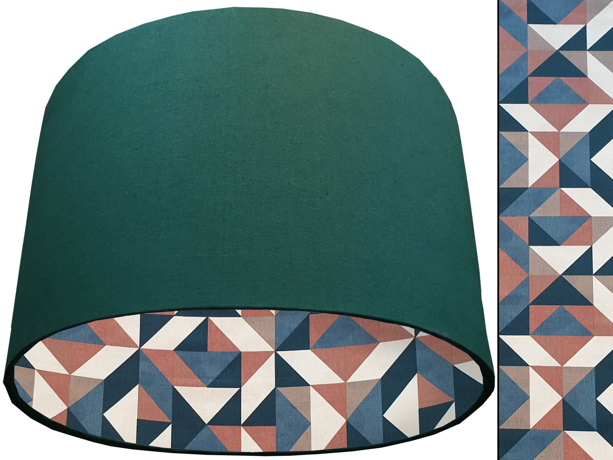 Modern Geometric Lampshade Green, Stylish Home Interior