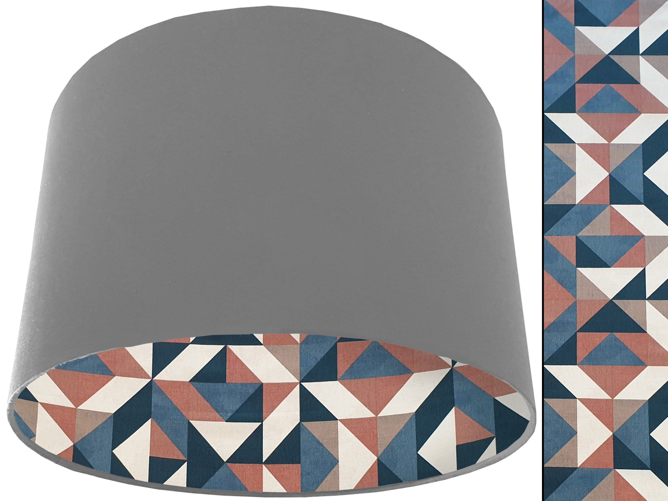 Modern Geometric Lampshade Light Grey, Stylish Home Interior
