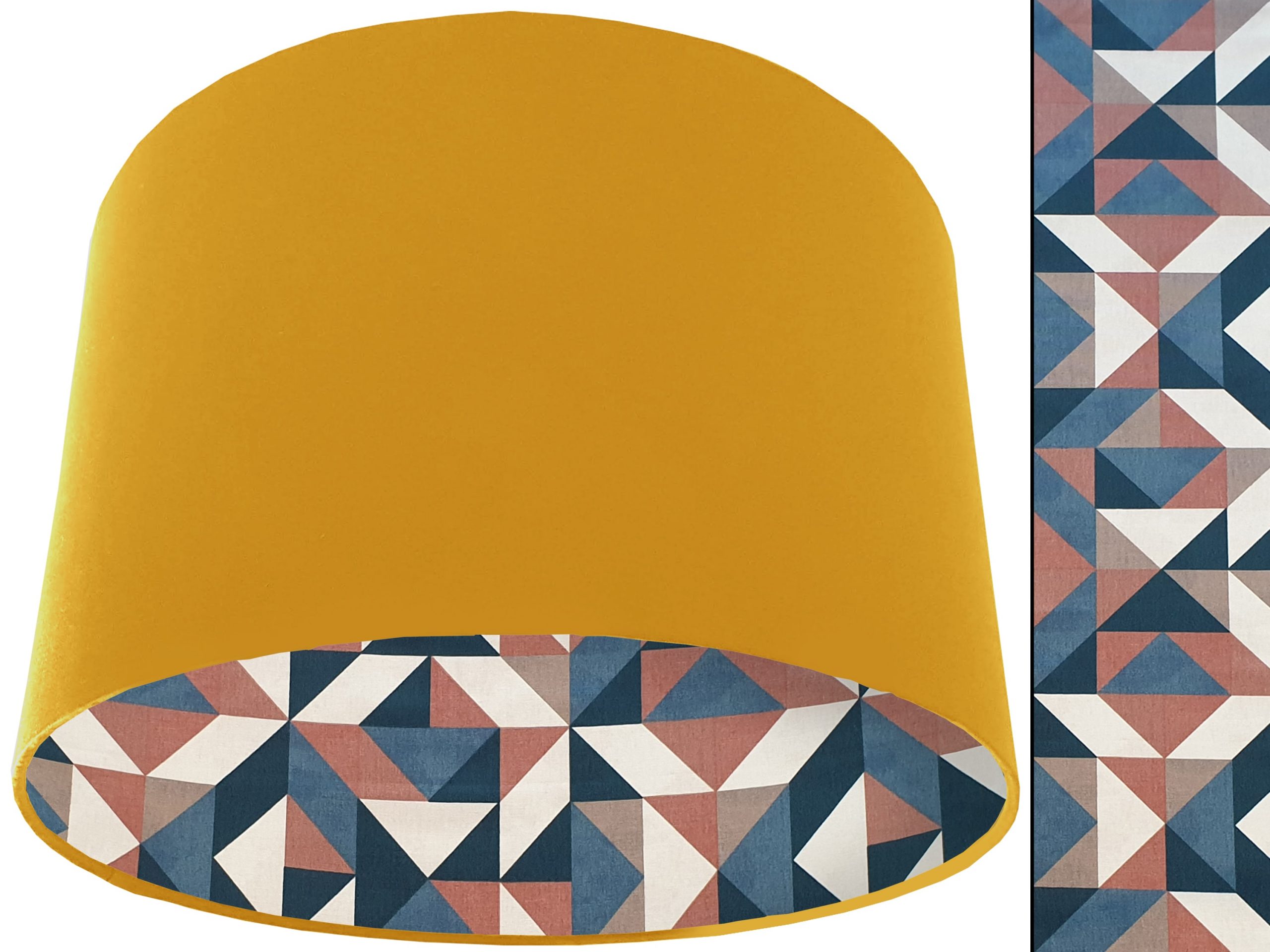 Modern Geometric Lampshade Yellow, Stylish Home Interior