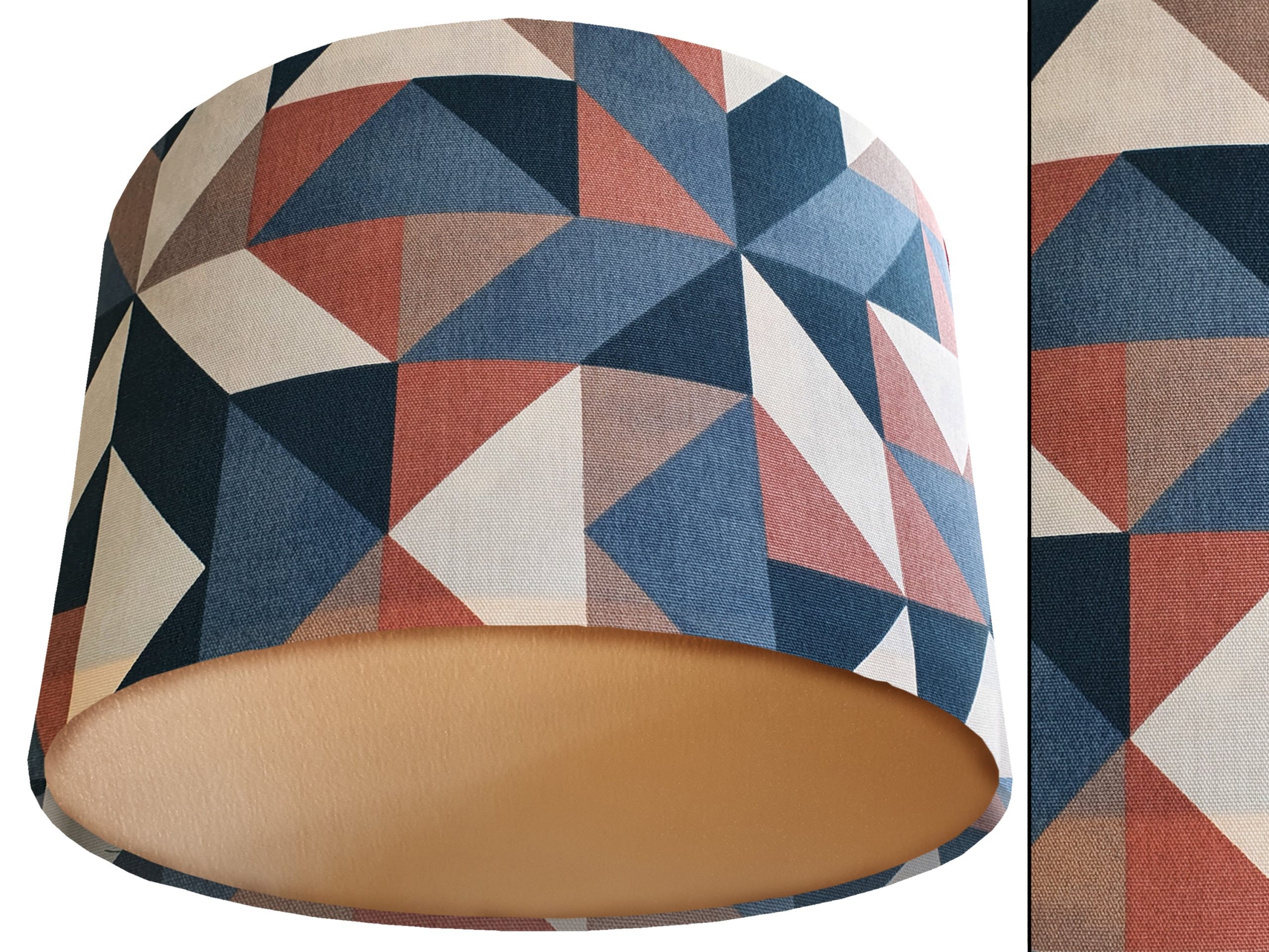 Modern Geometric Lamp Shade Gold, Art Deco Lighting