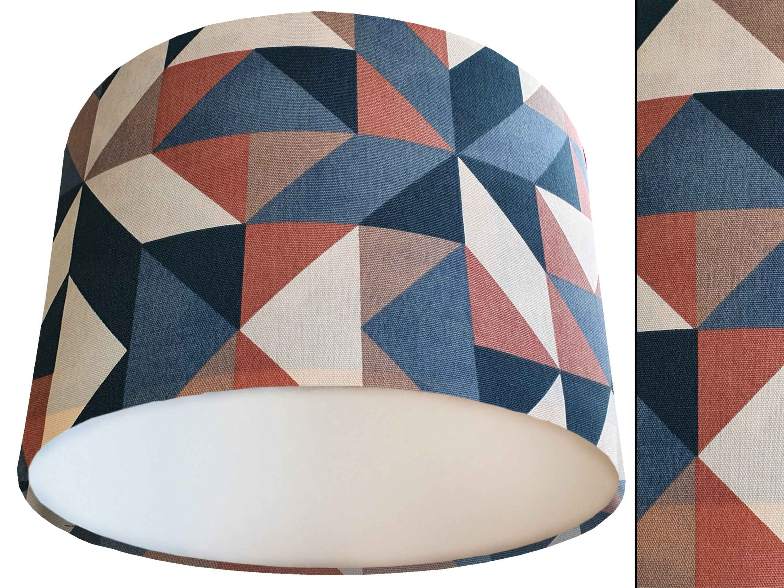 Modern Geometric Lamp Shade White, Art Deco Lighting