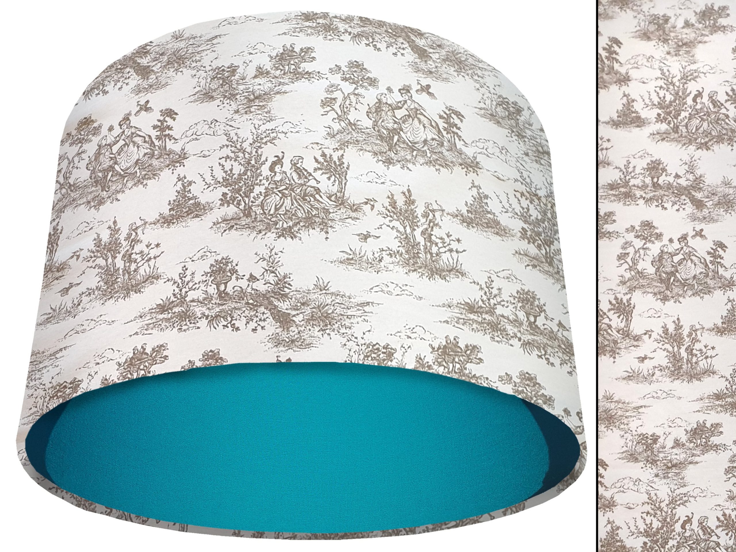 Country People Light Shade Teal, Country Home Interior