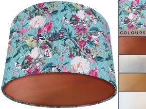 Garden Birds Mint Velvet Lampshade Copper, Modern Country