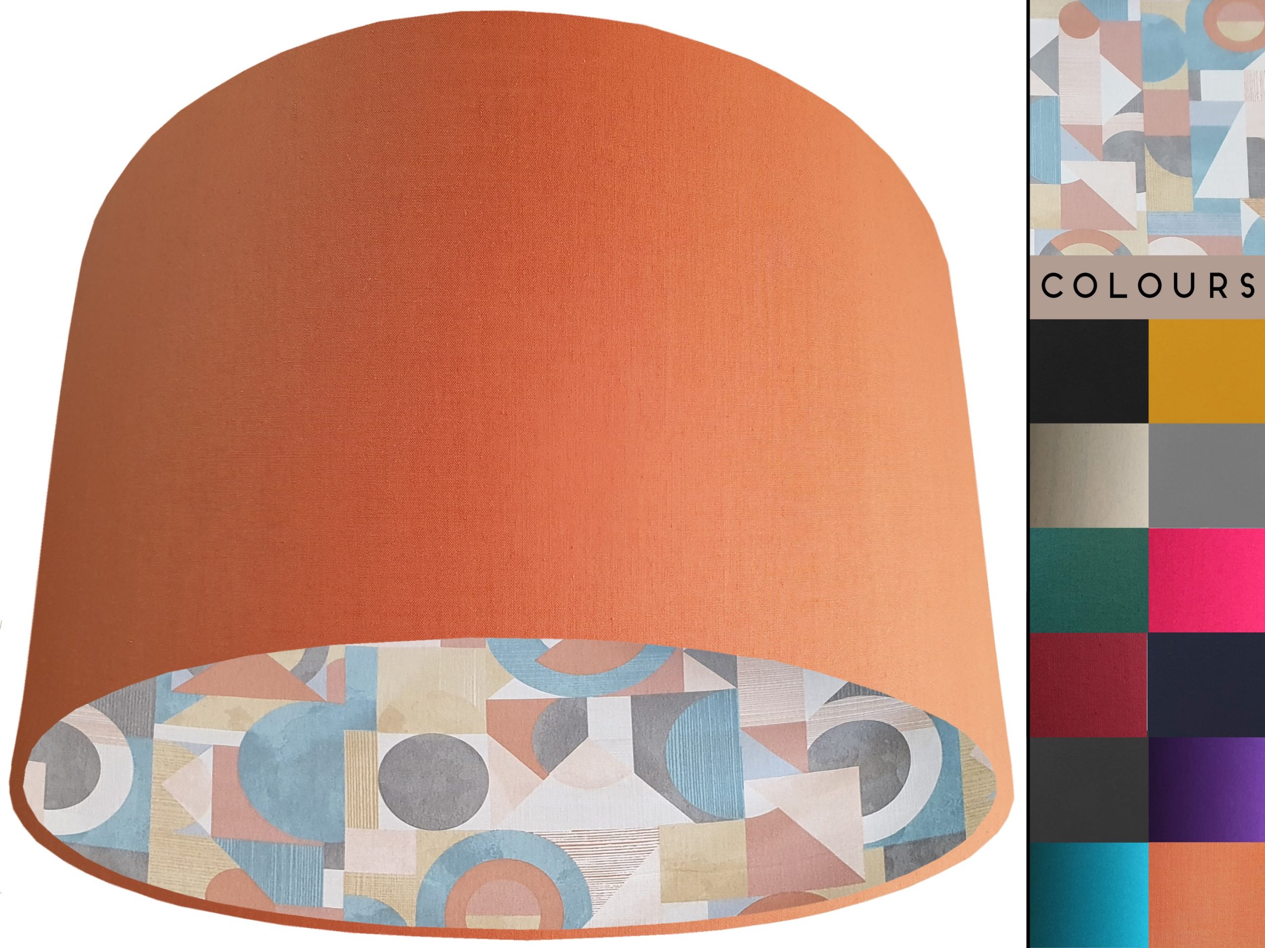 Art Deco Lampshade, Modern Geometric Light Shade Light Owl