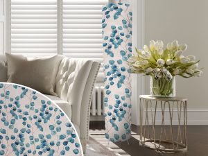 Honesty Teal Floor Lamp, Country Floor Standing Lamp
