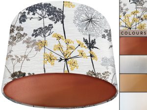 Cow Parsley Lamp Shade Copper, Country Botanical Interior
