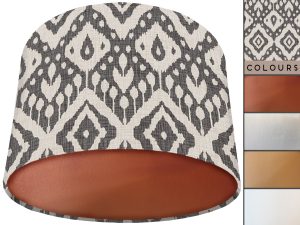 Marrakech Grey Lamp Shade Copper, Stylish Home Interior