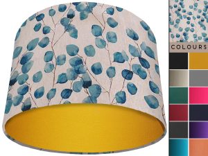 Honesty Teal Light Shade Yellow, Country Home Interior
