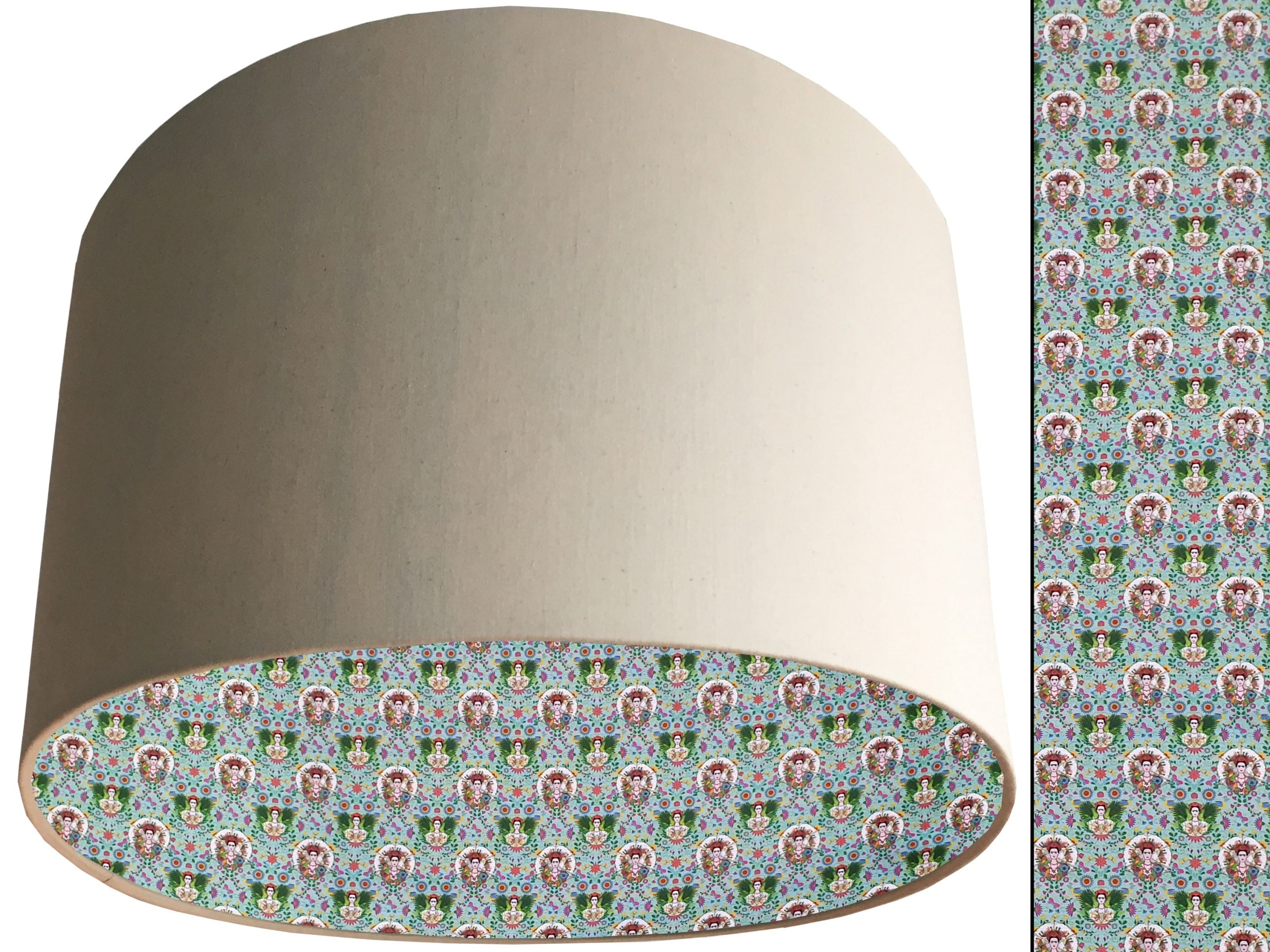 Kahlo Inspired Lampshade Cream, Bold Modern Interior