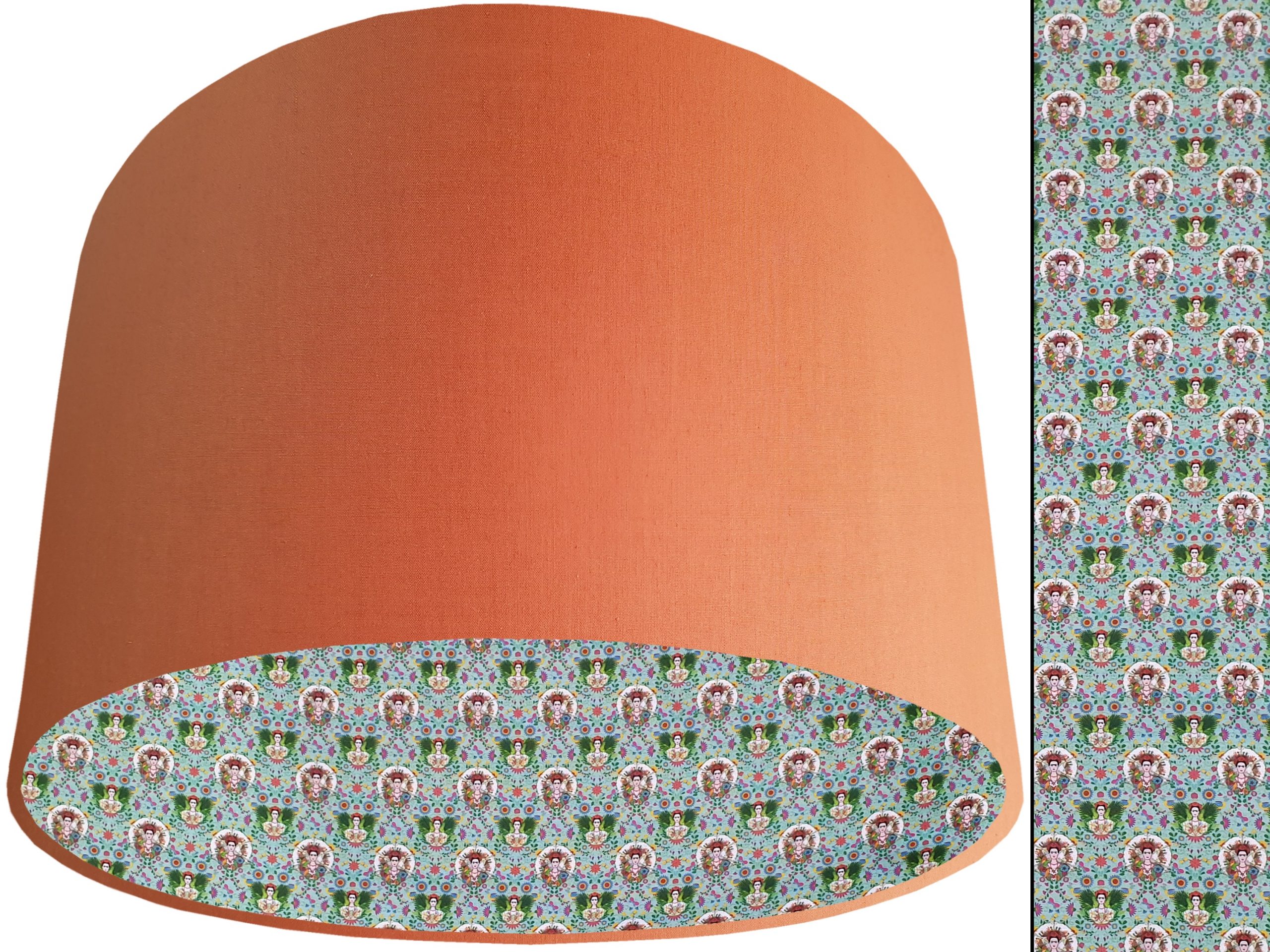 Kahlo Inspired Lampshade Orange, Bold Modern Interior