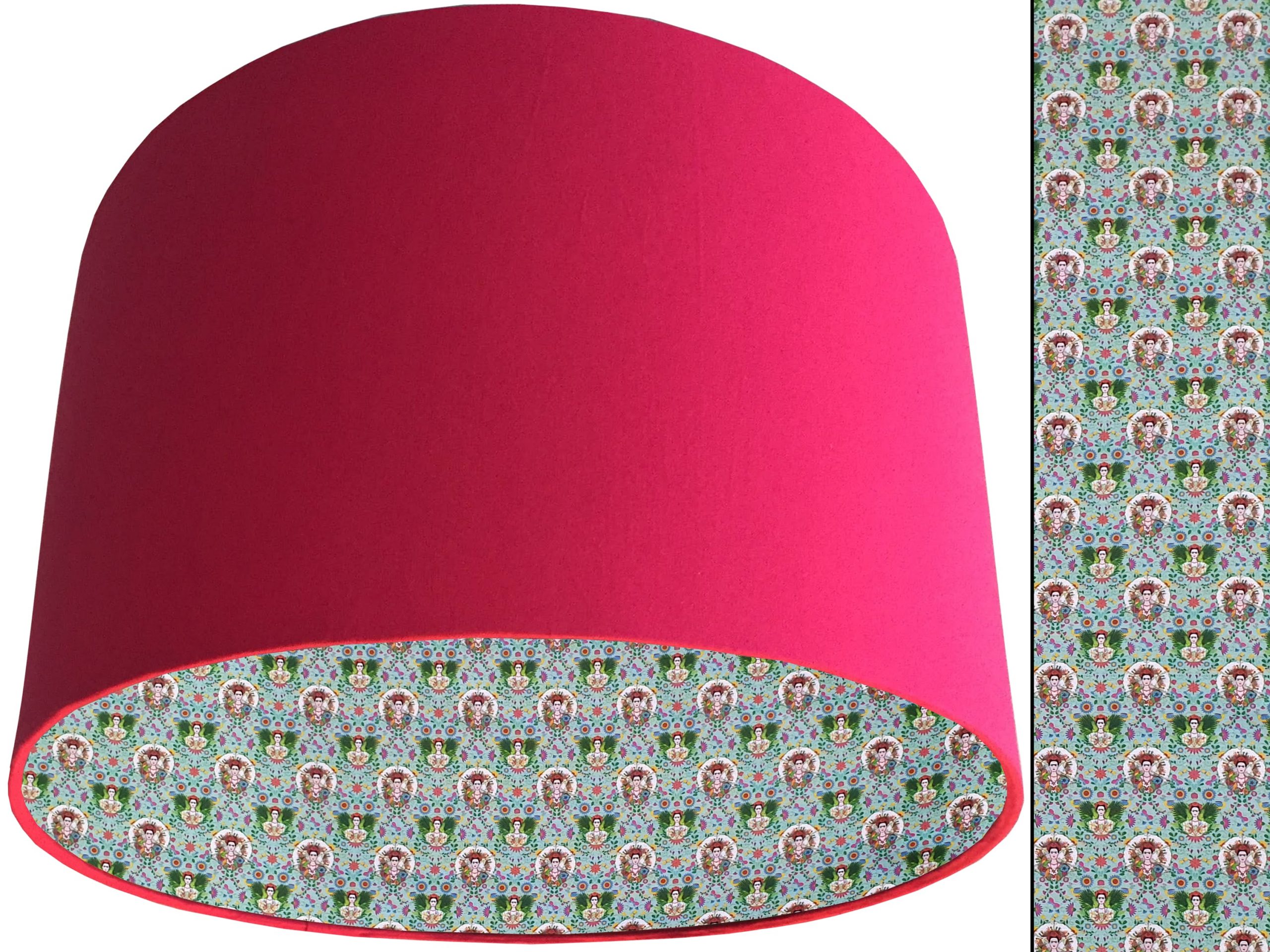 Kahlo Inspired Lampshade Pink, Bold Modern Interior