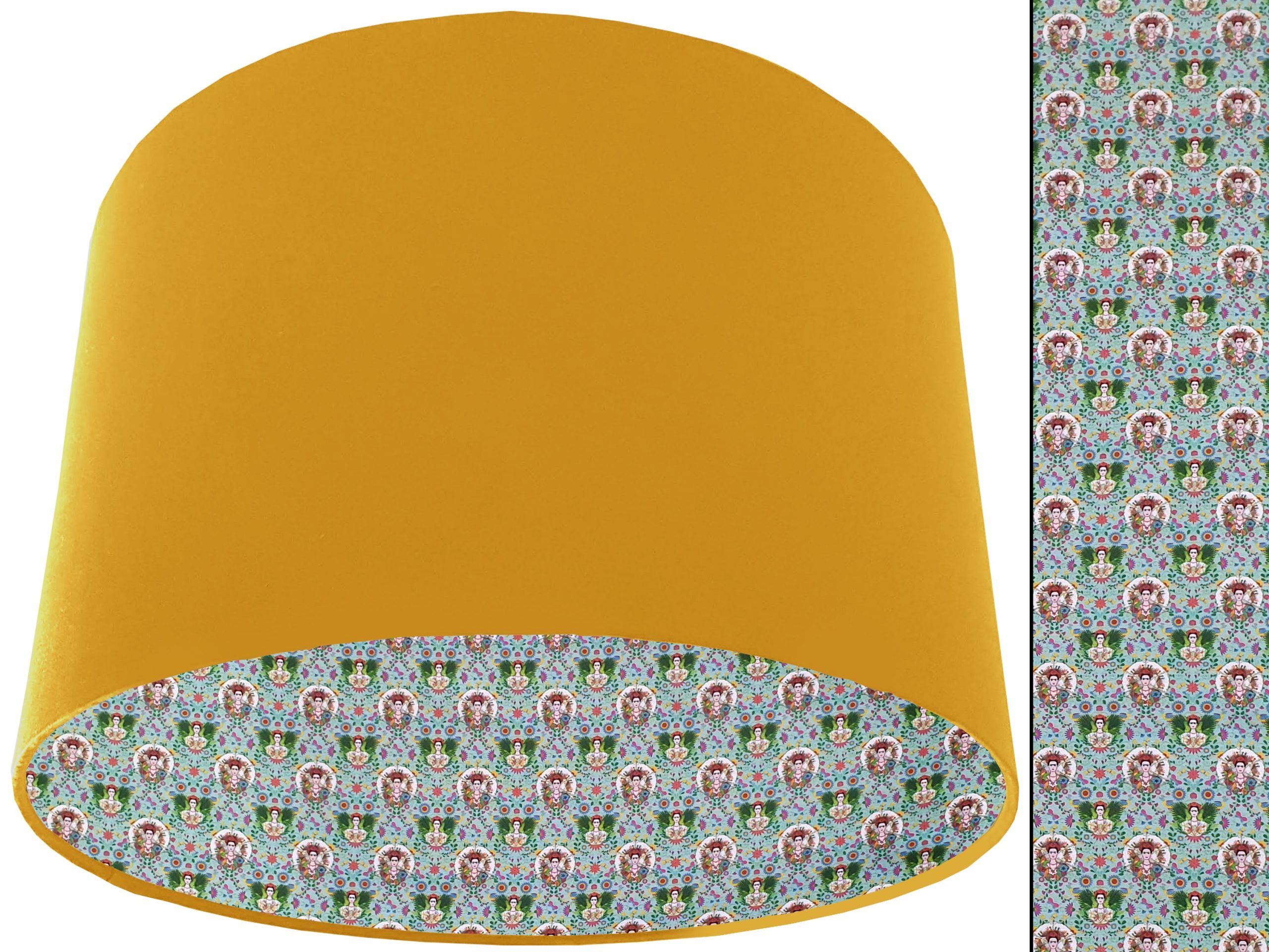 Kahlo Inspired Lampshade Yellow, Bold Modern Interior