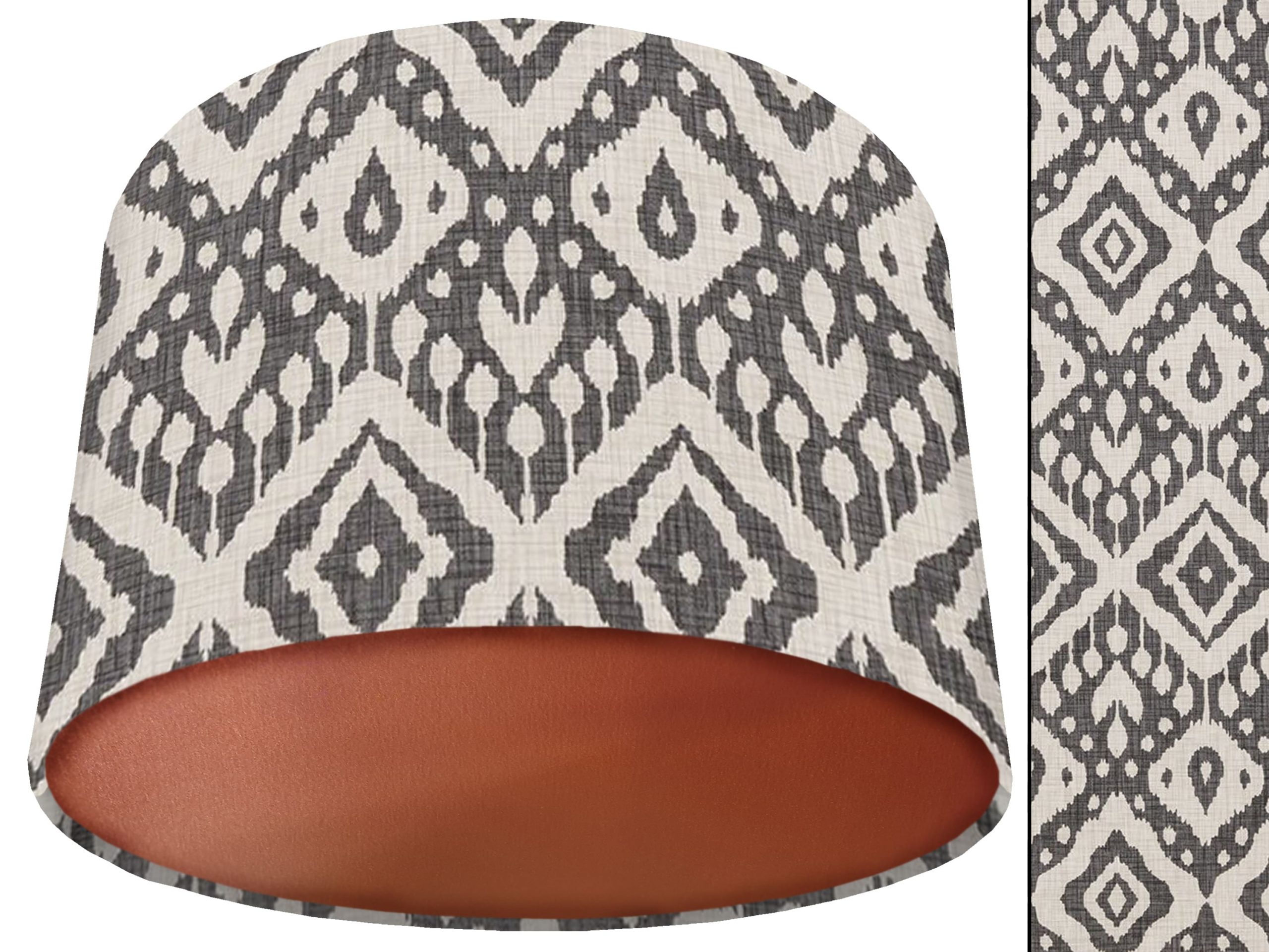 Marrakech Grey Lamp Shade Copper, Stylish Home Interior