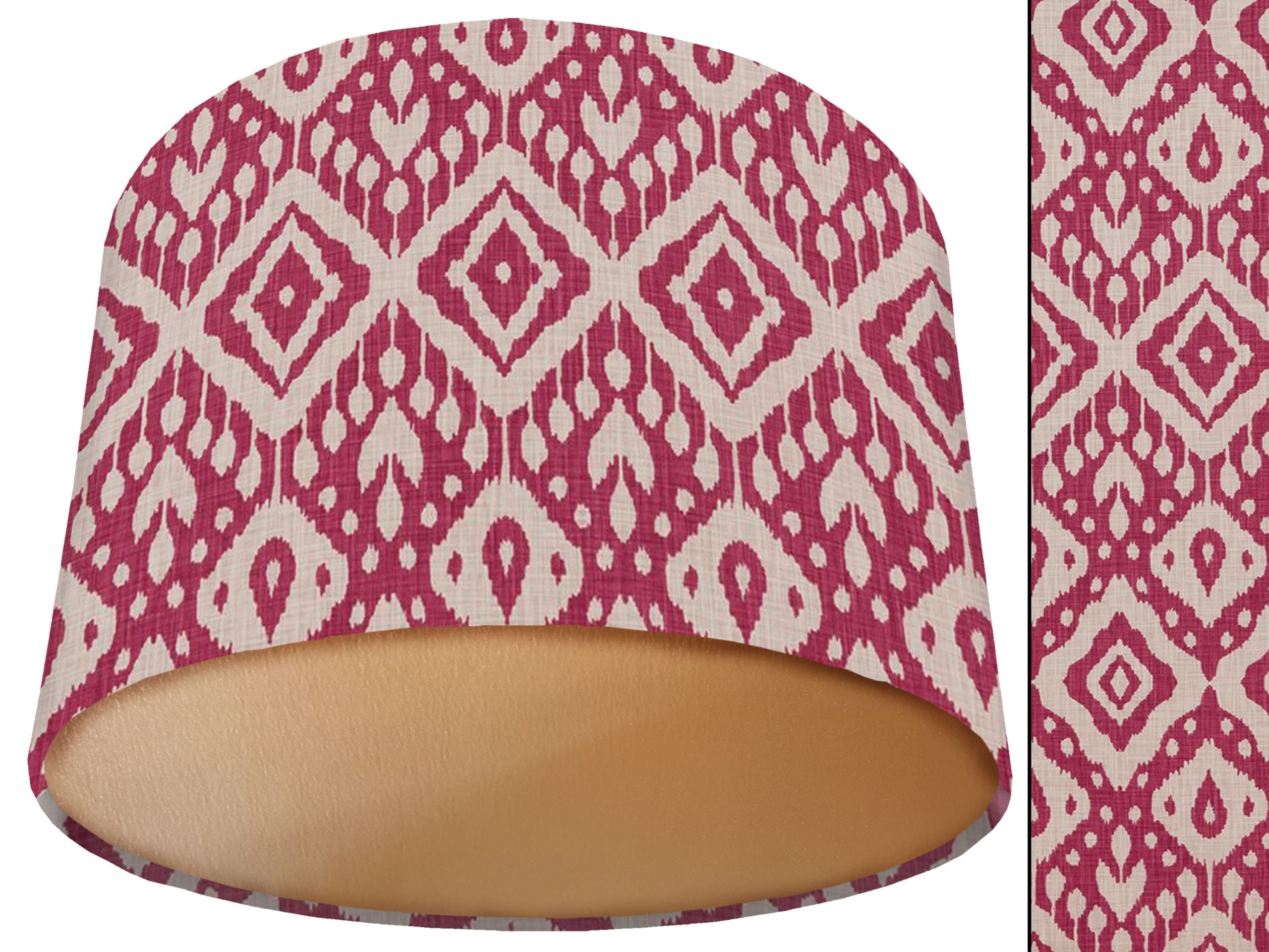 Marrakech Pink Lamp Shade Gold, Bold Home Interior Light
