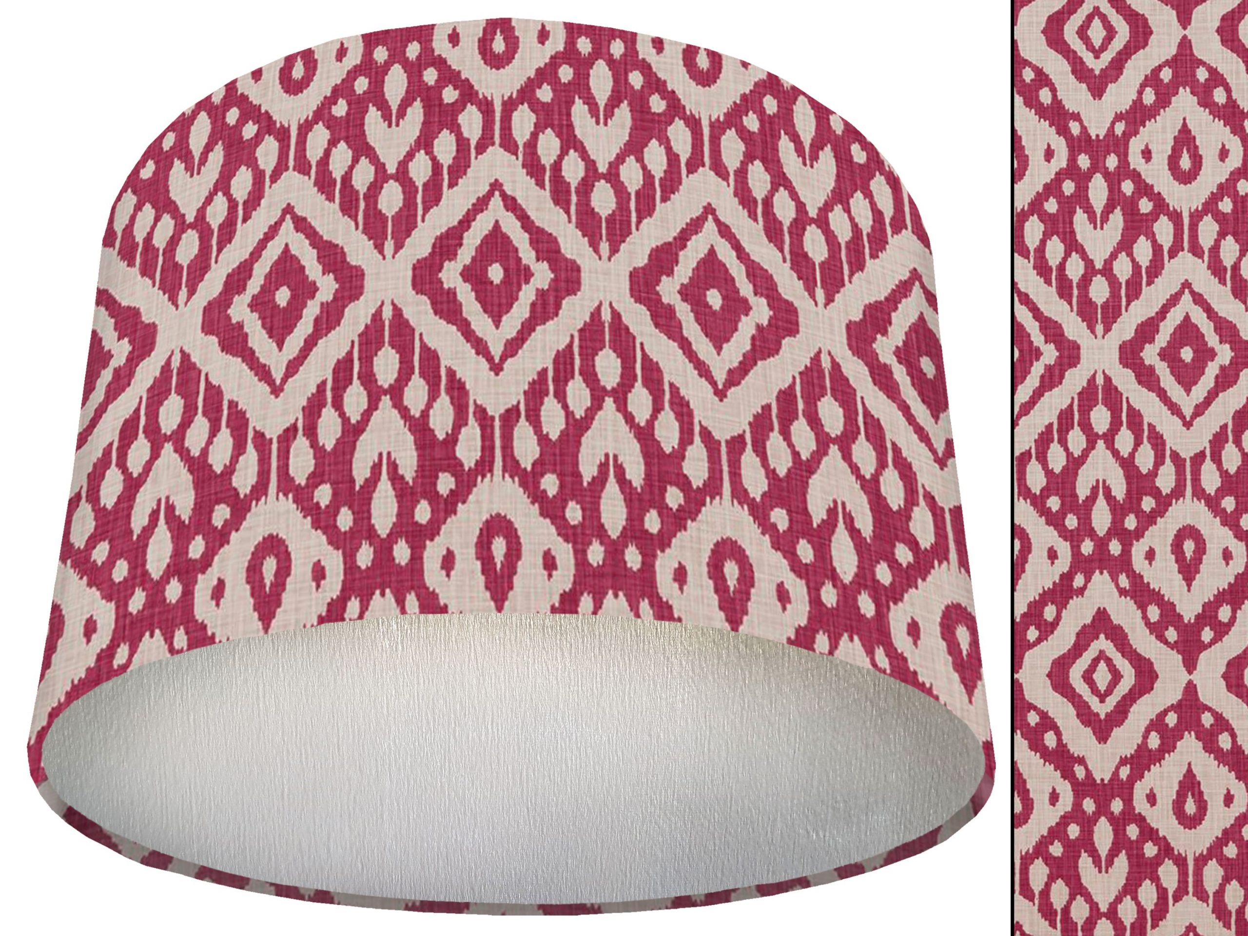 Marrakech Pink Lamp Shade Silver, Bold Home Interior Light