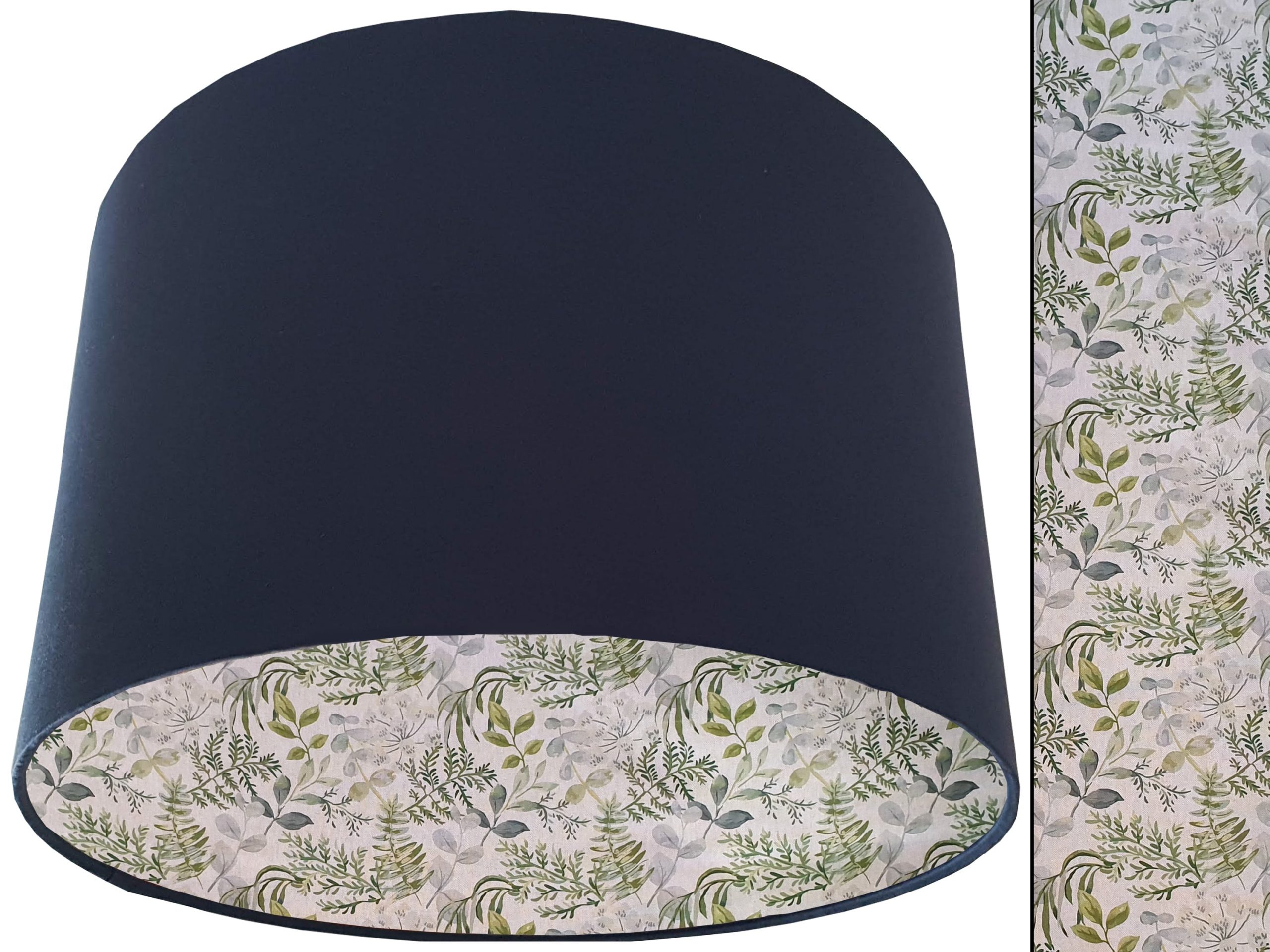 Pastel Botanical Lampshade Blue, Country Home Interior
