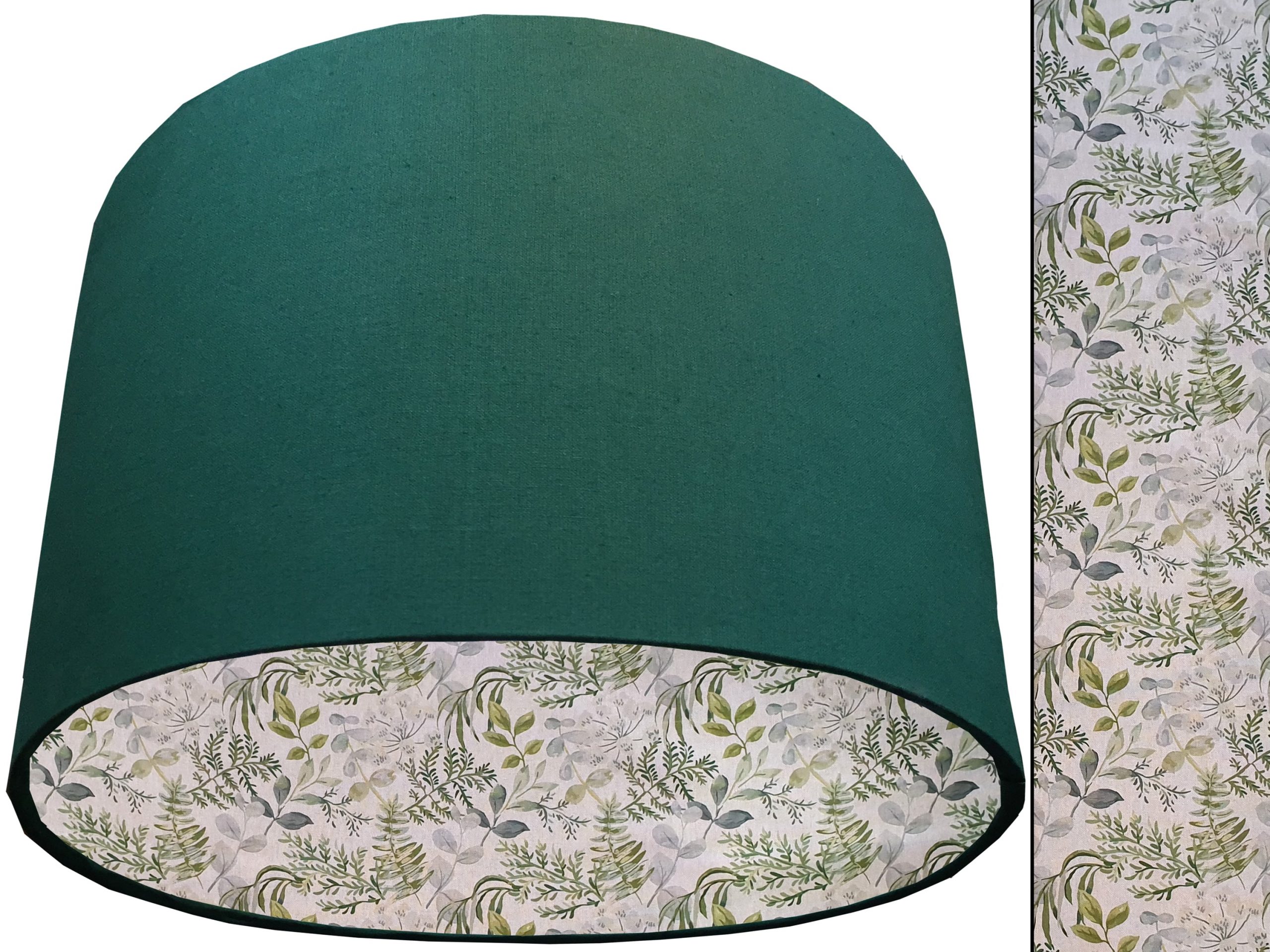 Pastel Botanical Lampshade Green, Country Home Interior