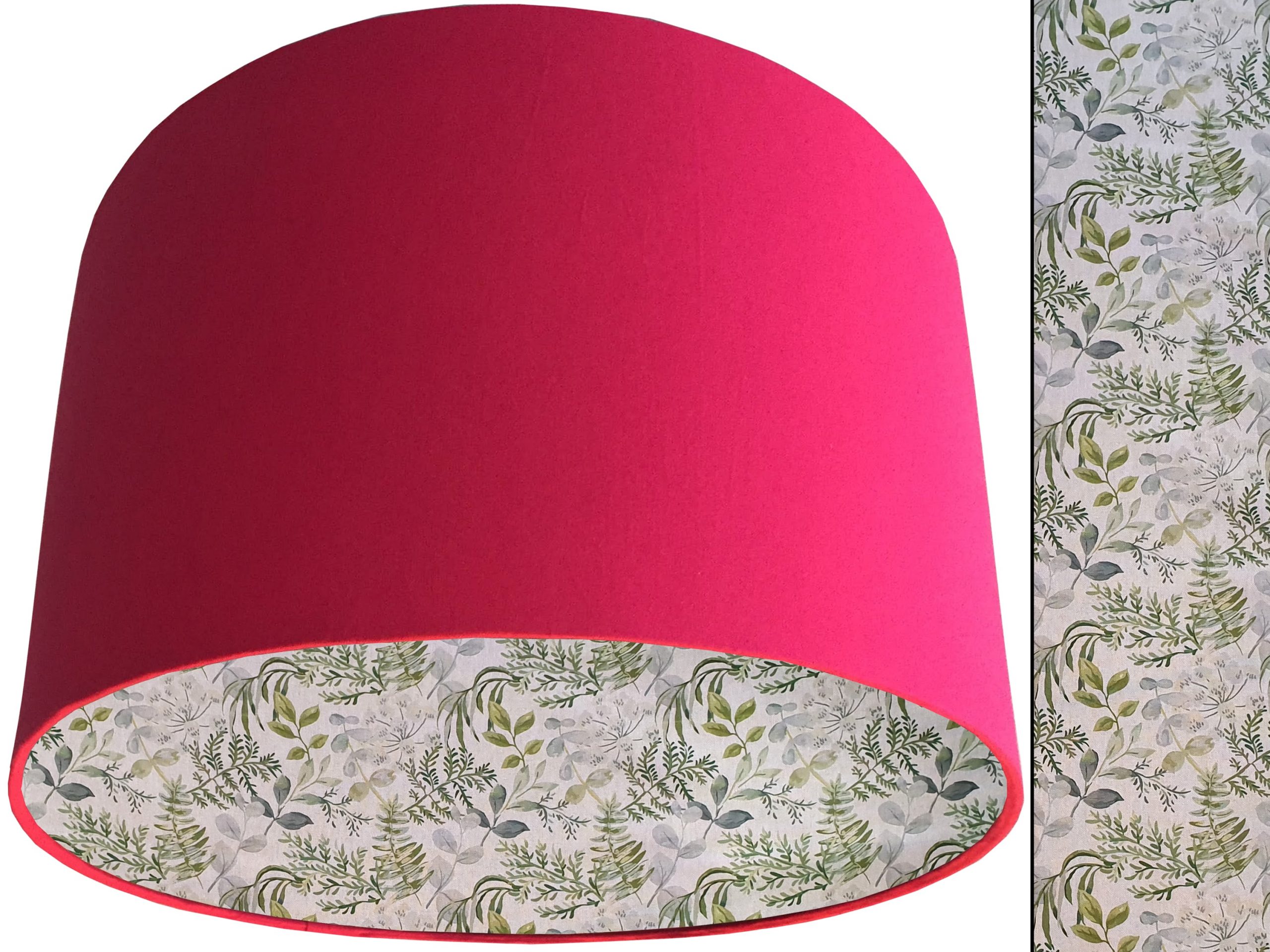 Pastel Botanical Lampshade Pink, Country Home Interior