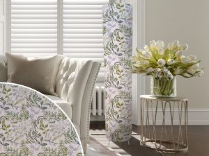 Pastel Botanical Floor Lamp, Country Home Interior