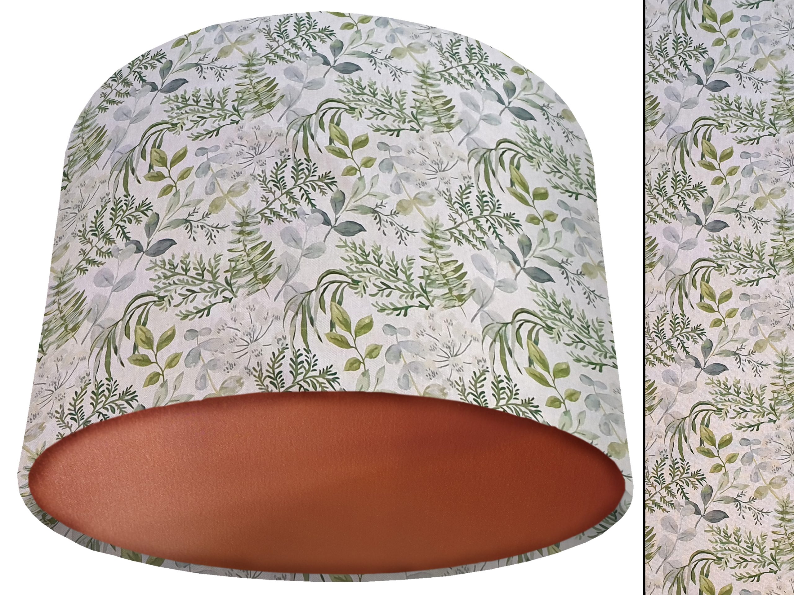 Pastel Botanical Lamp Shade Copper, Country Home Interior