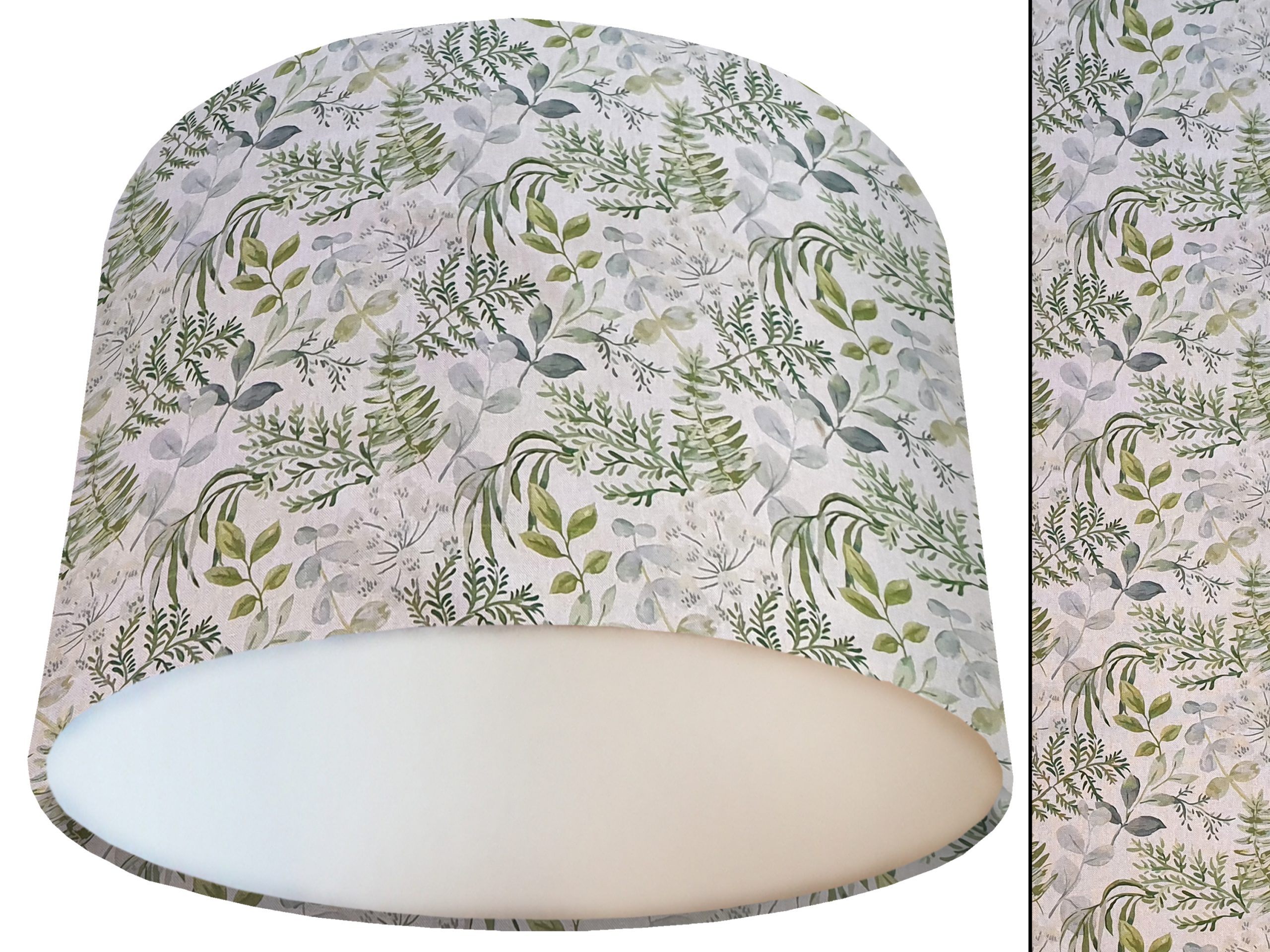 Pastel Botanical Lamp Shade White, Country Home Interior