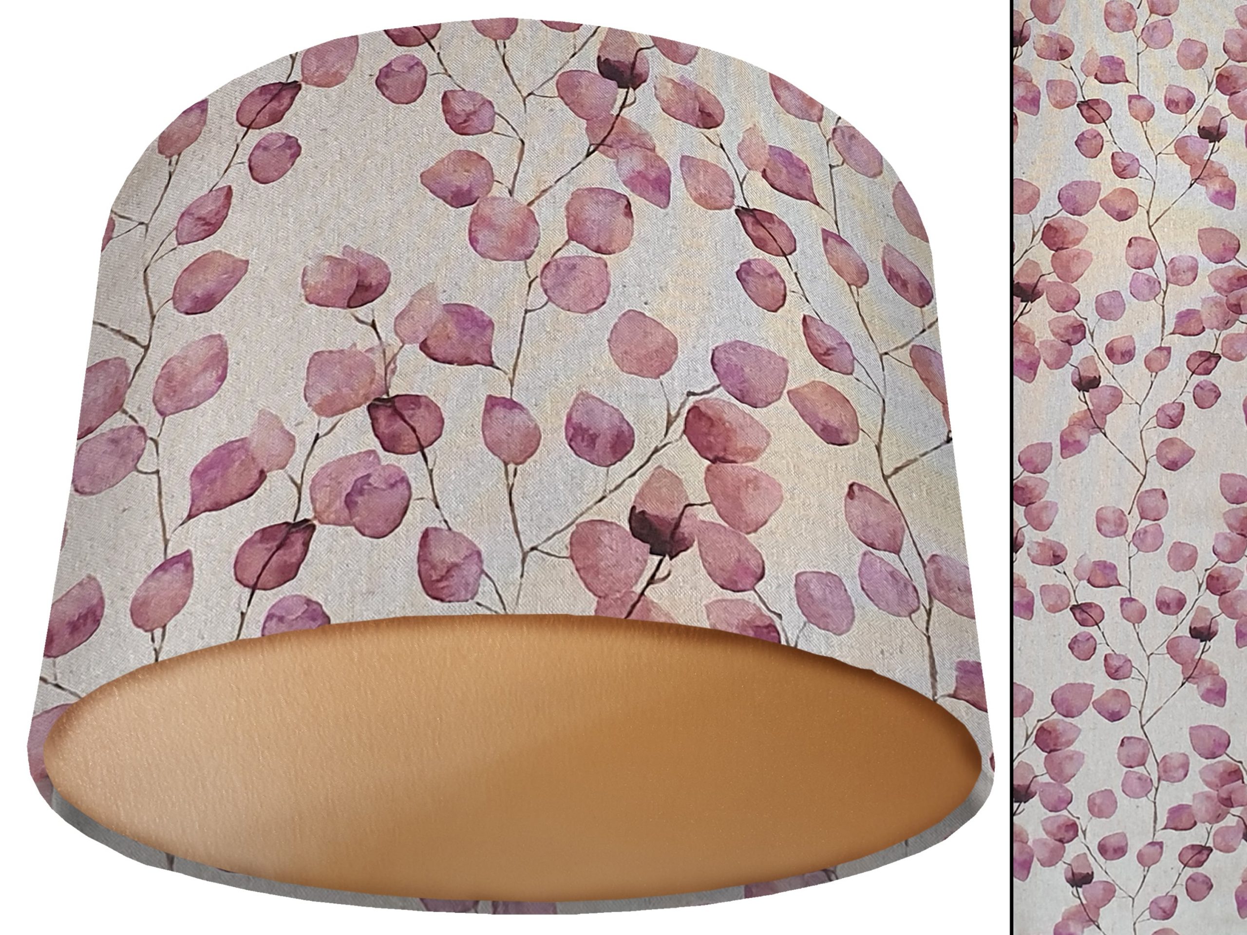 Honesty Pink Lamp Shade Gold, Stylish Country Home