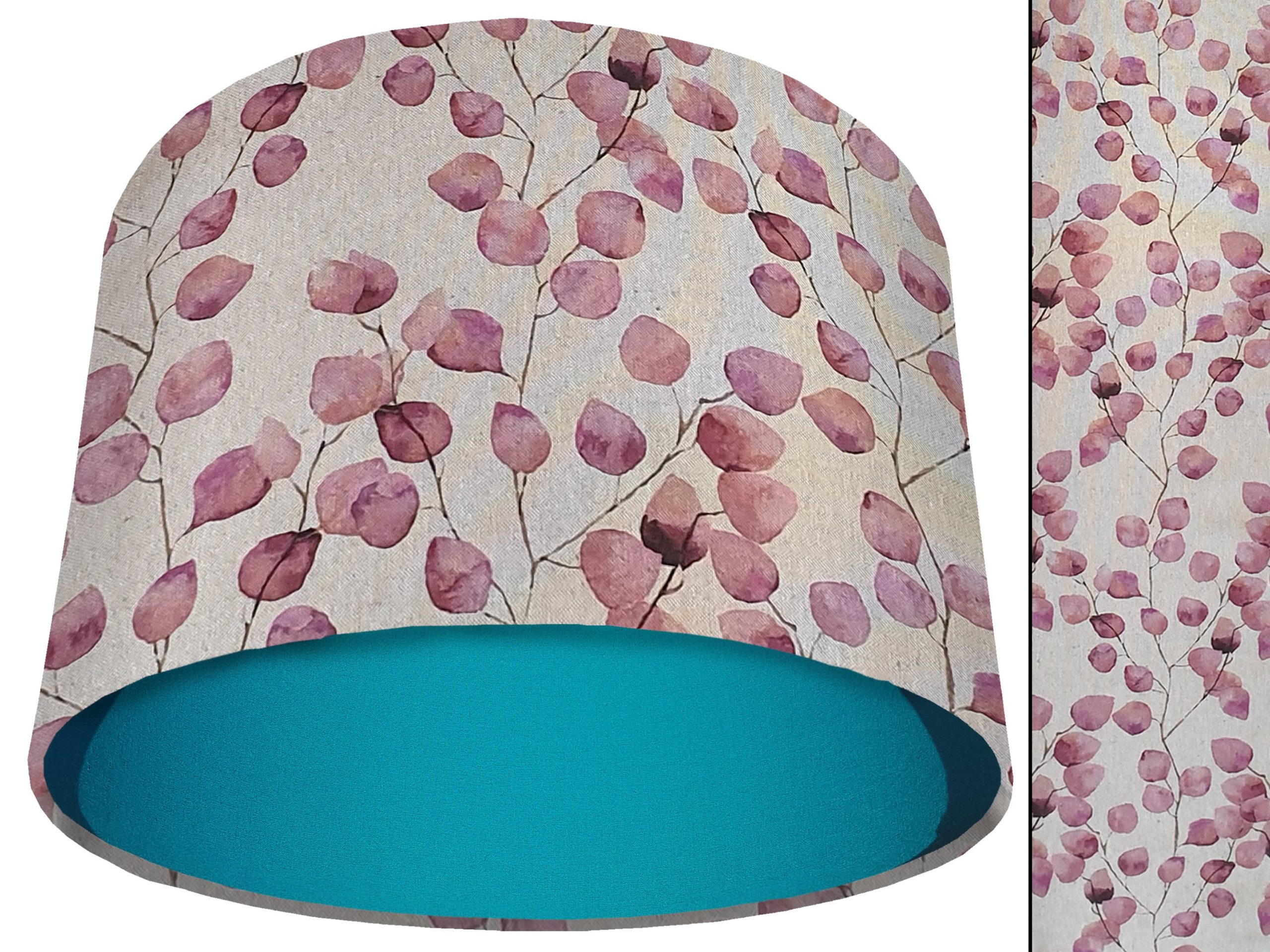 Honesty Pink Light Shade Teal, Country Home Interior