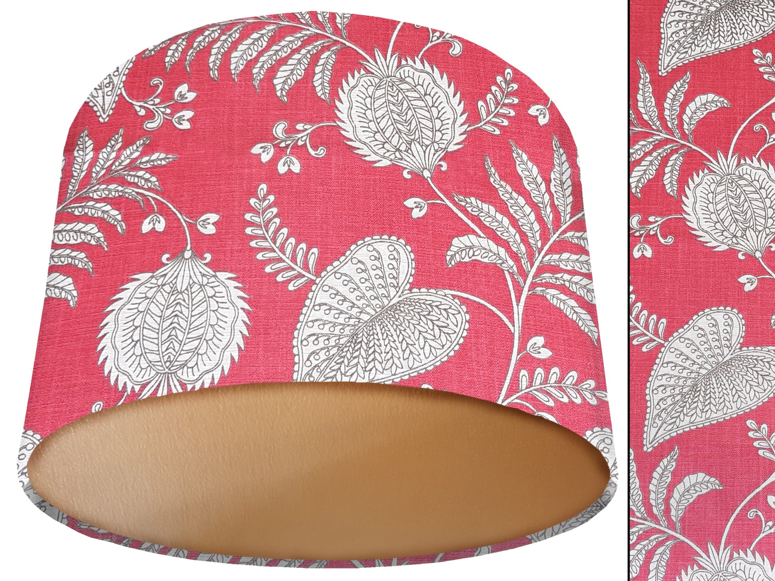 Pink Paisley Lamp Shade Gold, Bold Home Interior Lighting