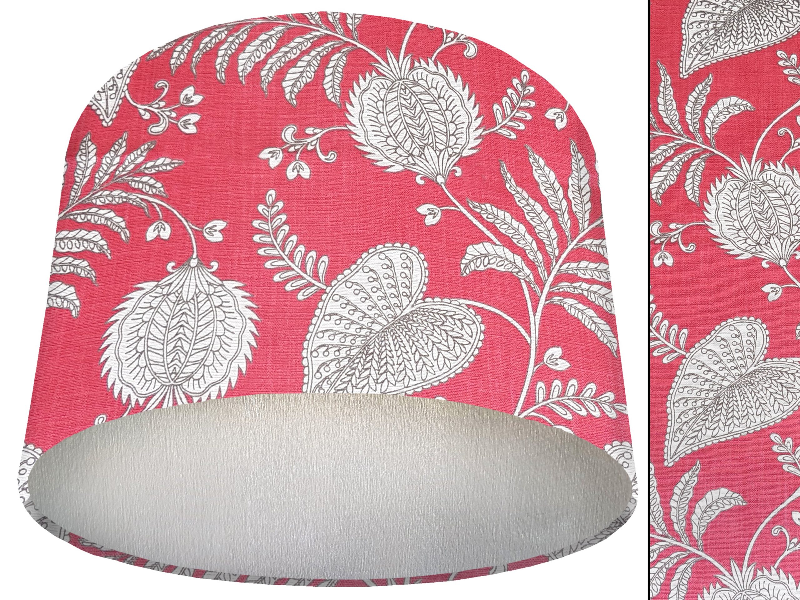Pink Paisley Lamp Shade Silver, Bold Home Interior Lighting