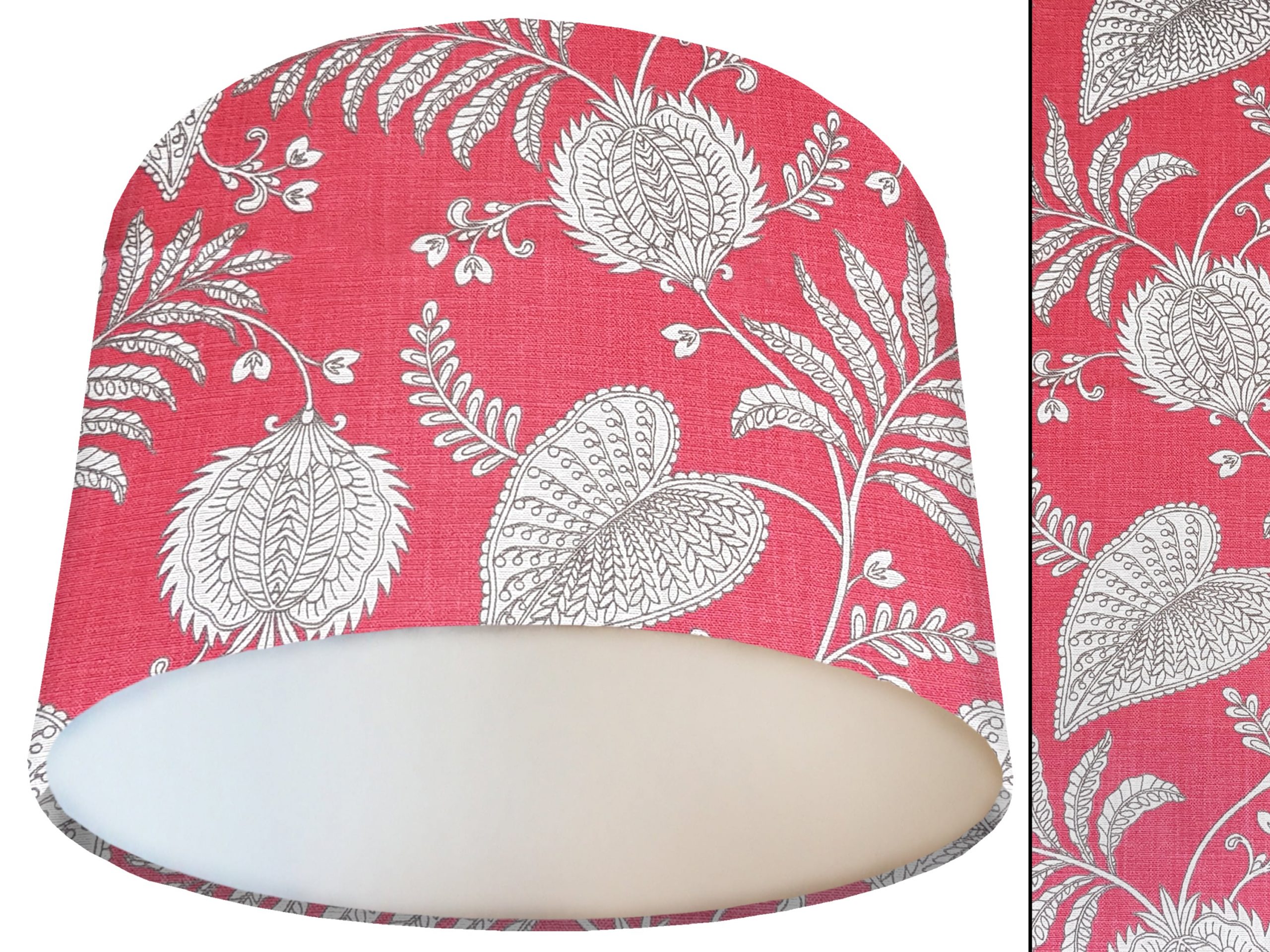 Pink Paisley Lamp Shade White, Bold Home Interior Lighting