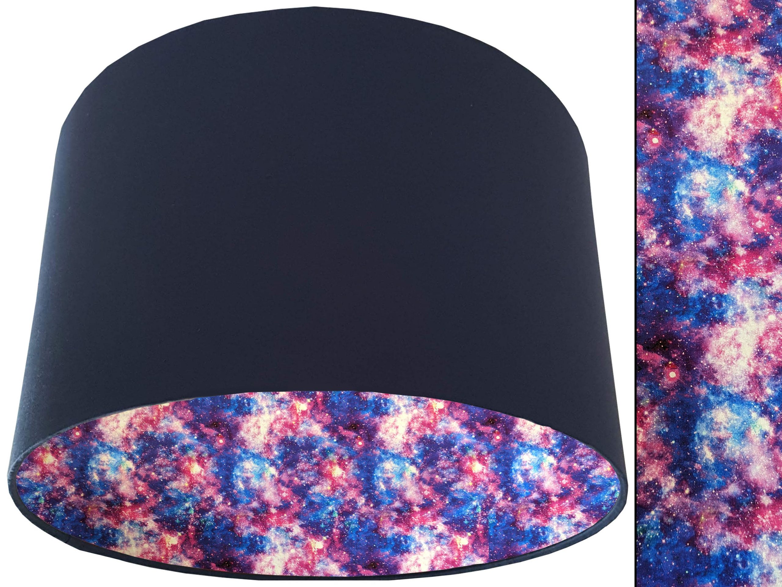 Galaxy Space Lampshade Blue, Kids Bedroom Light Shade