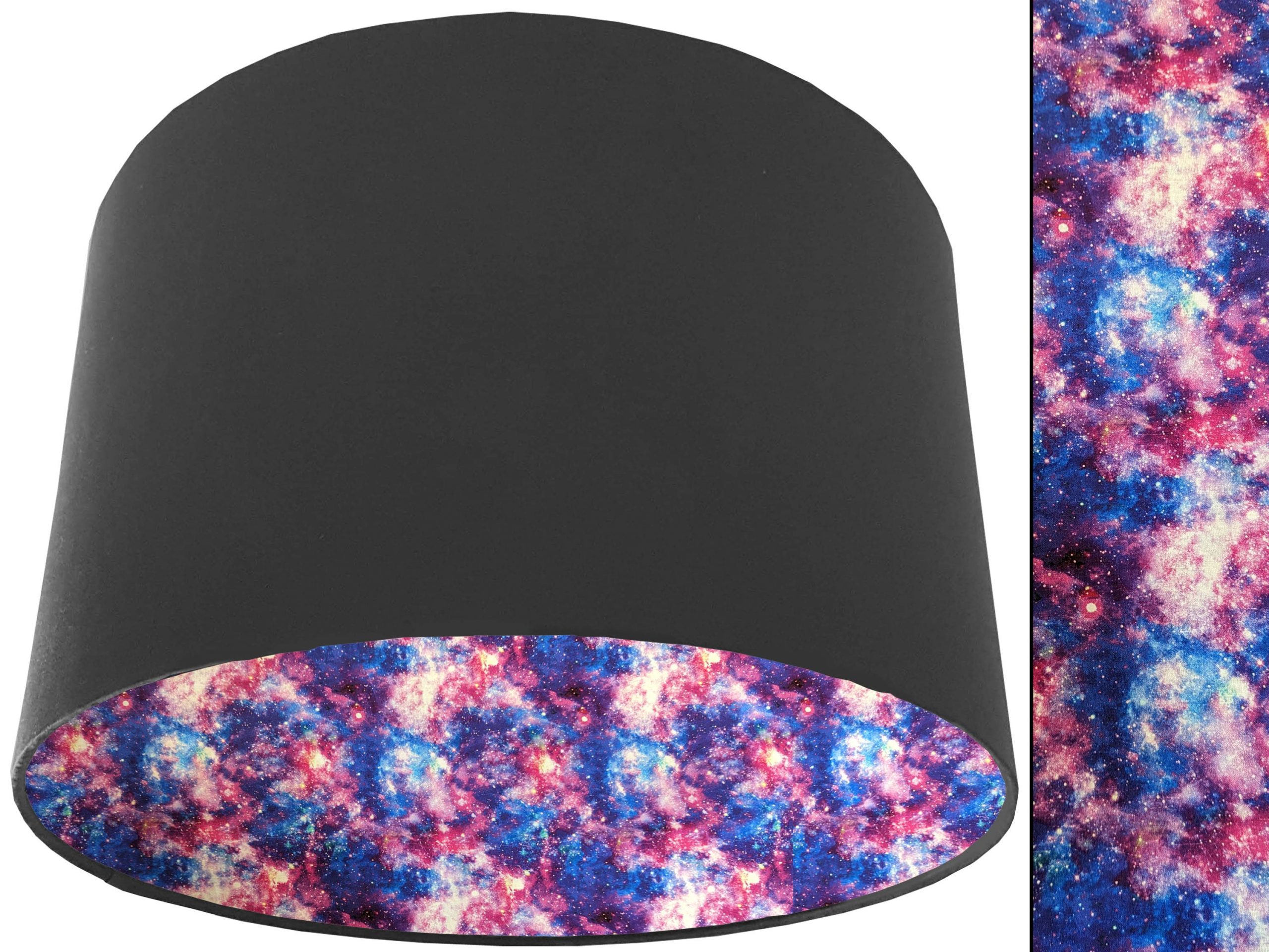Galaxy Space Lampshade Dark Grey, Kids Bedroom Light Shade