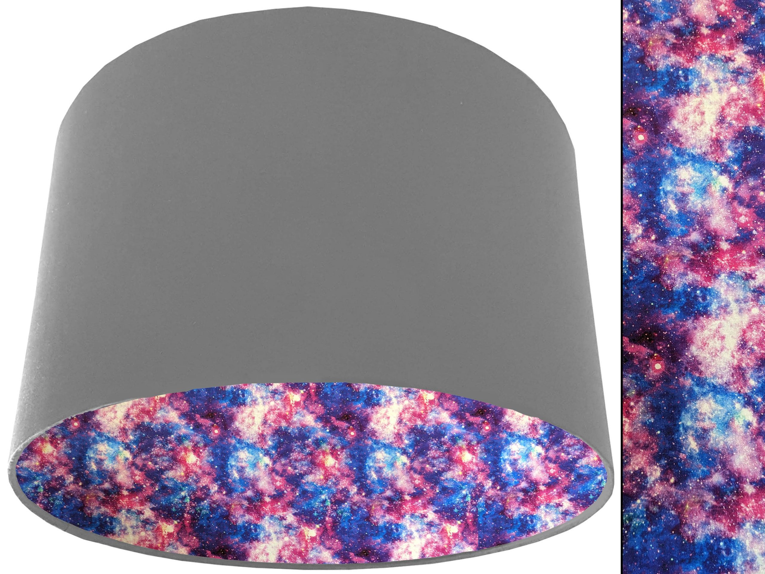 Galaxy Space Lampshade Light Grey, Kids Bedroom Light Shade