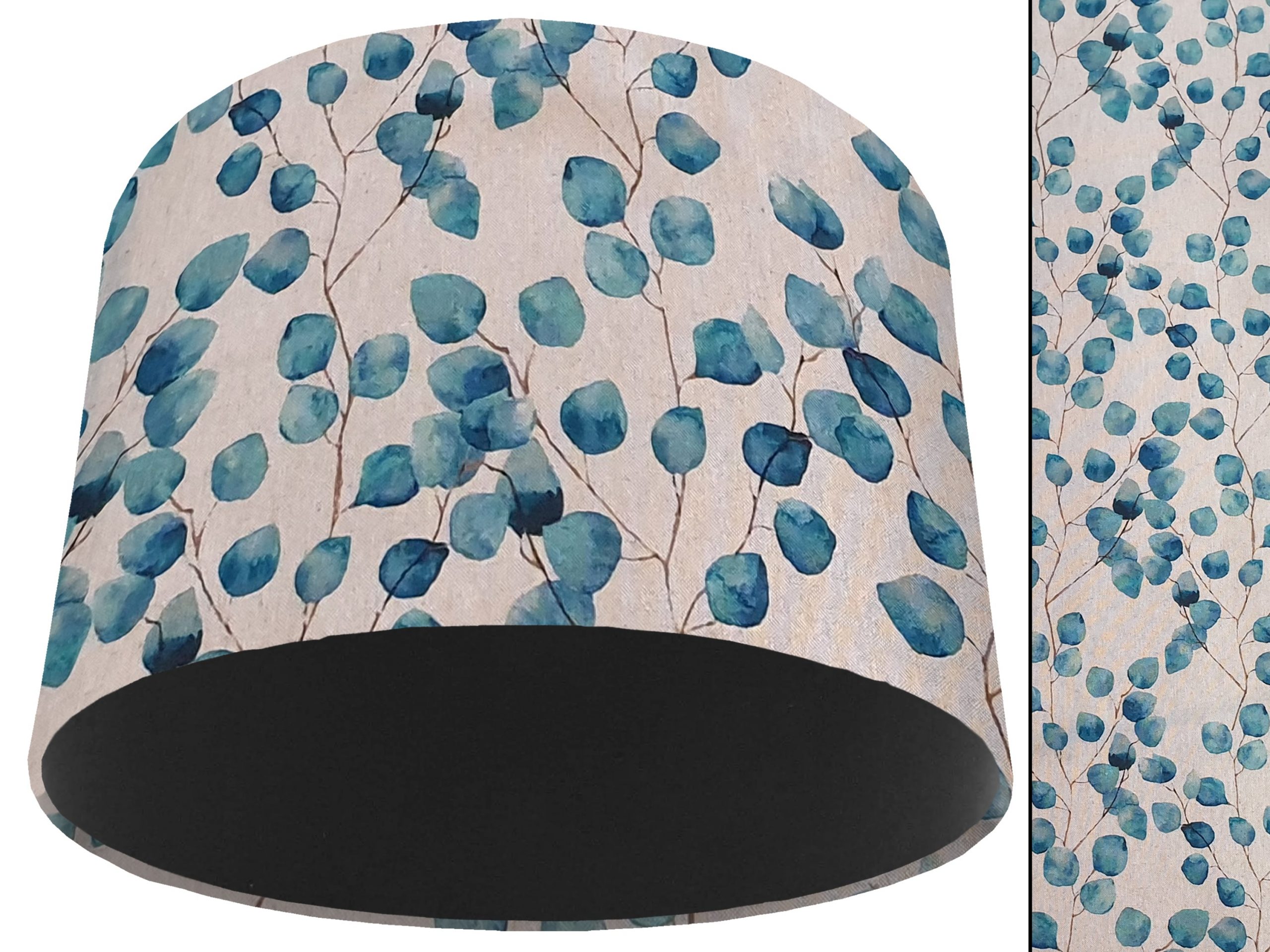 Honesty Teal Light Shade Black, Country Home Interior