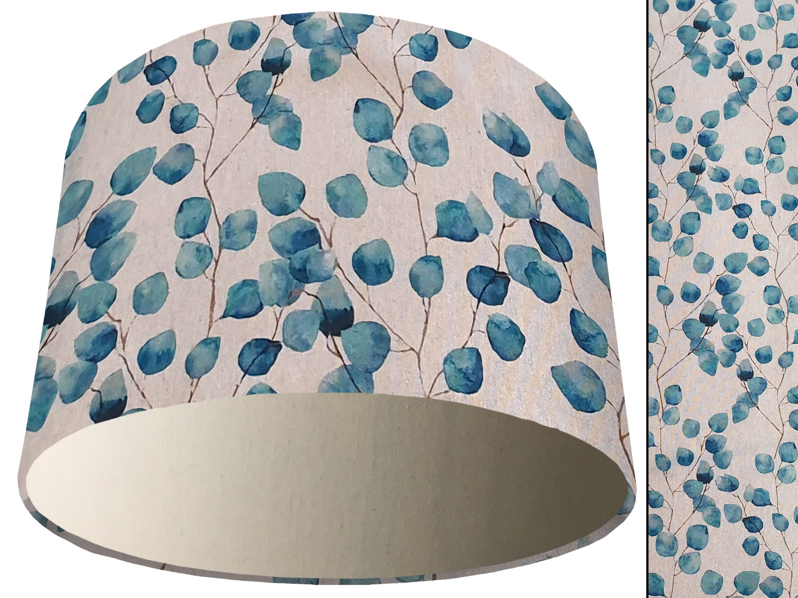 Honesty Teal Light Shade Cream, Country Home Interior