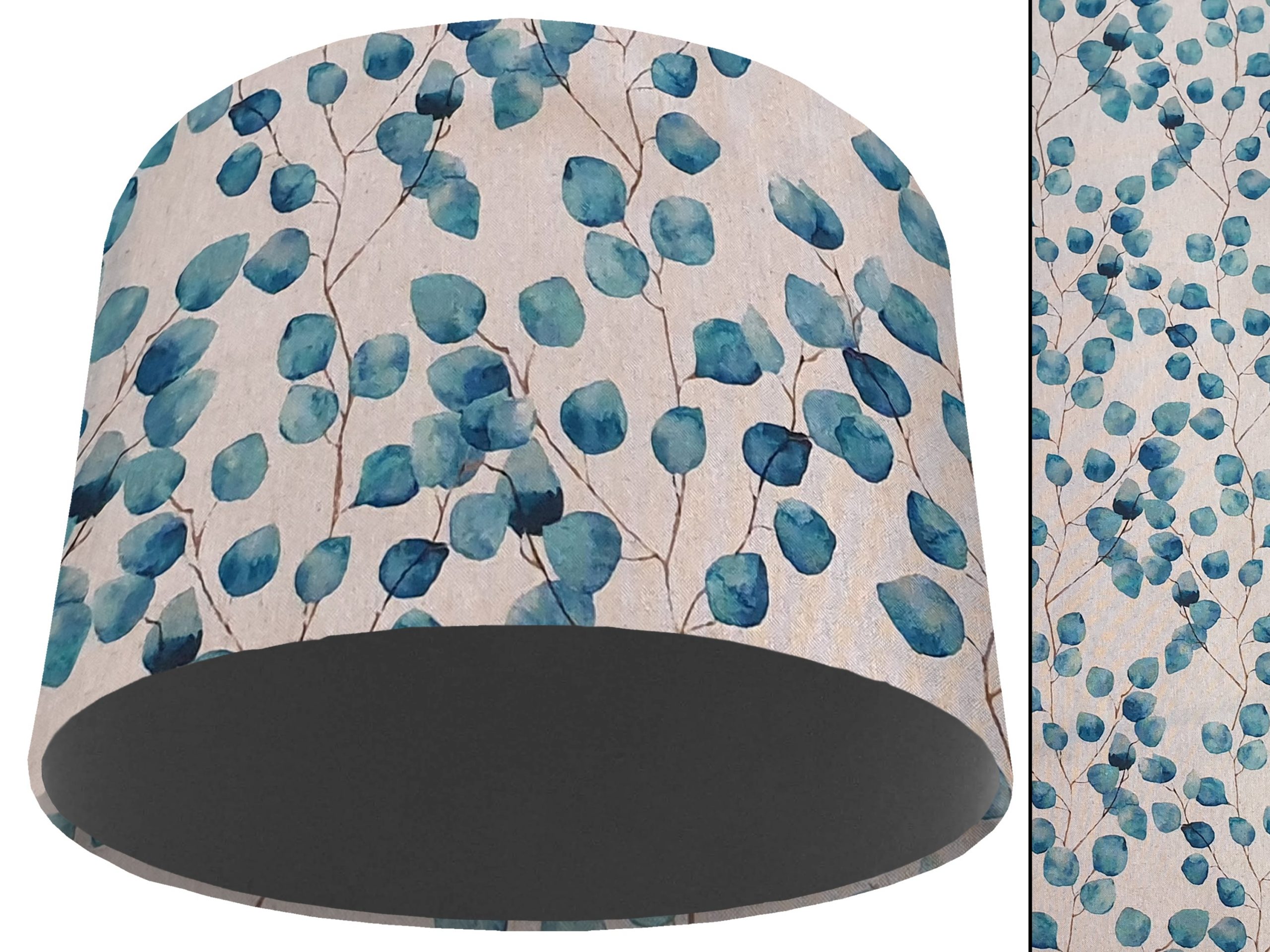 Honesty Teal Light Shade Dark Grey, Country Home Interior