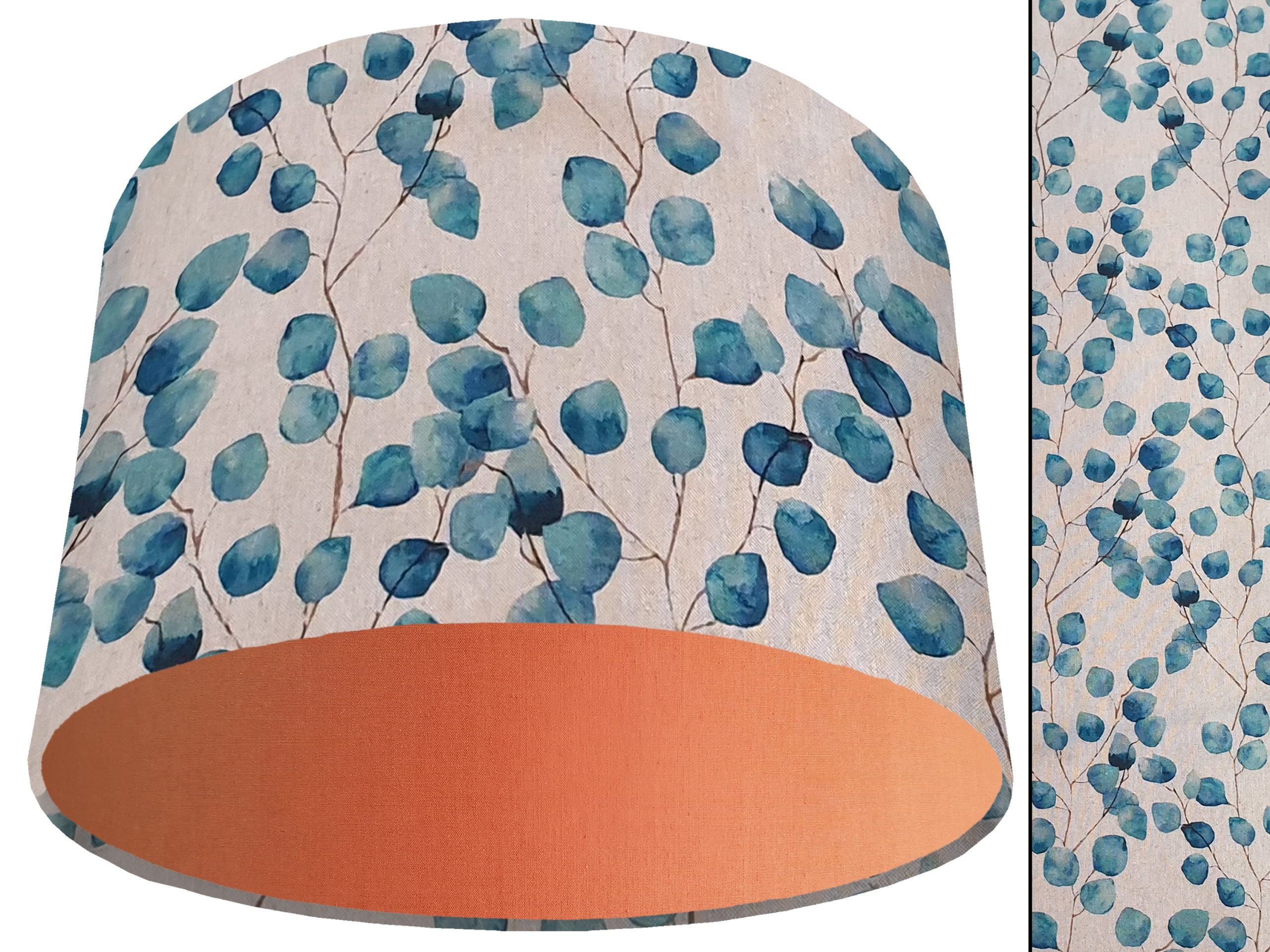 Honesty Teal Light Shade Orange, Country Home Interior