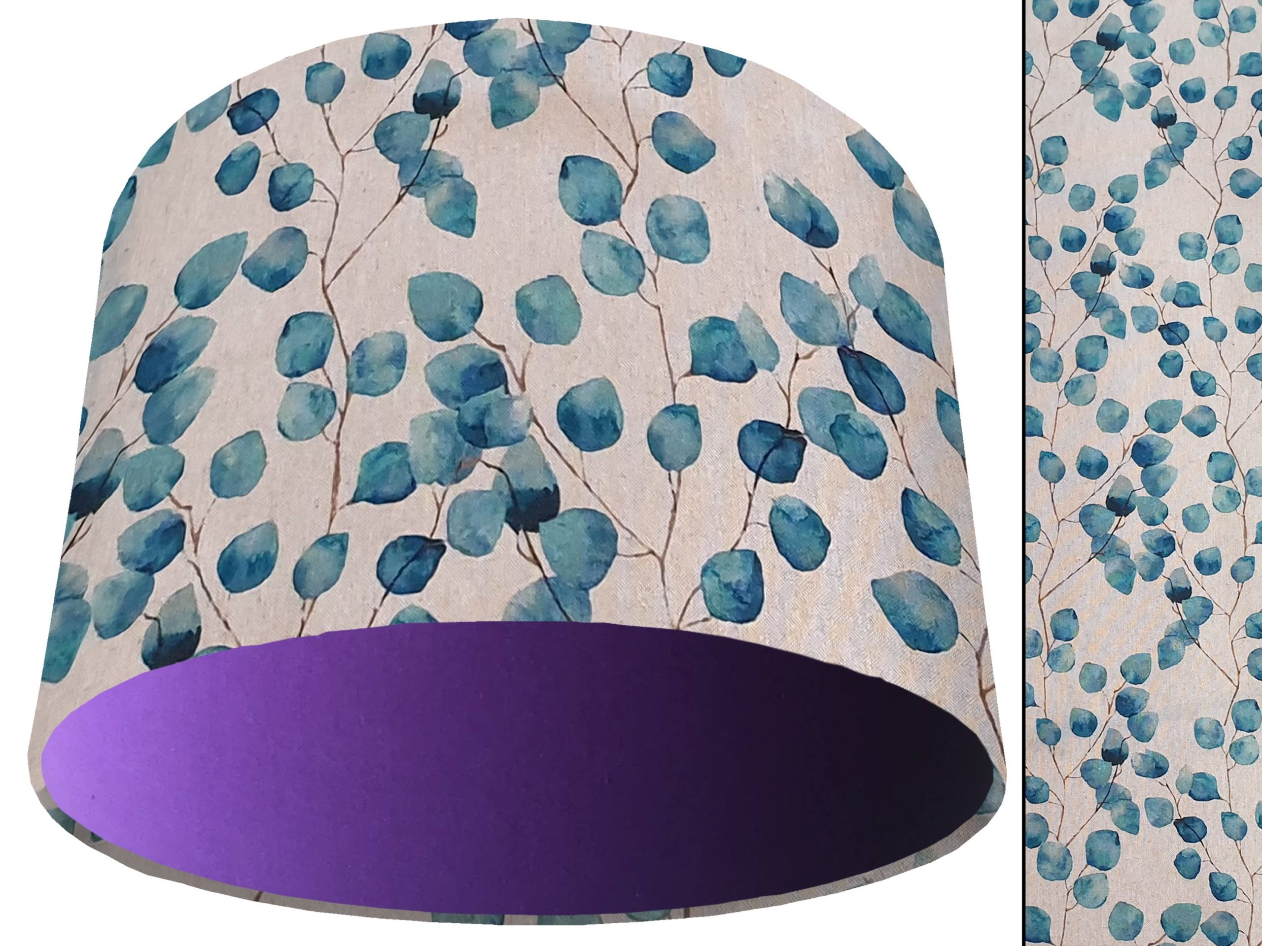 Honesty Teal Light Shade Purple, Country Home Interior