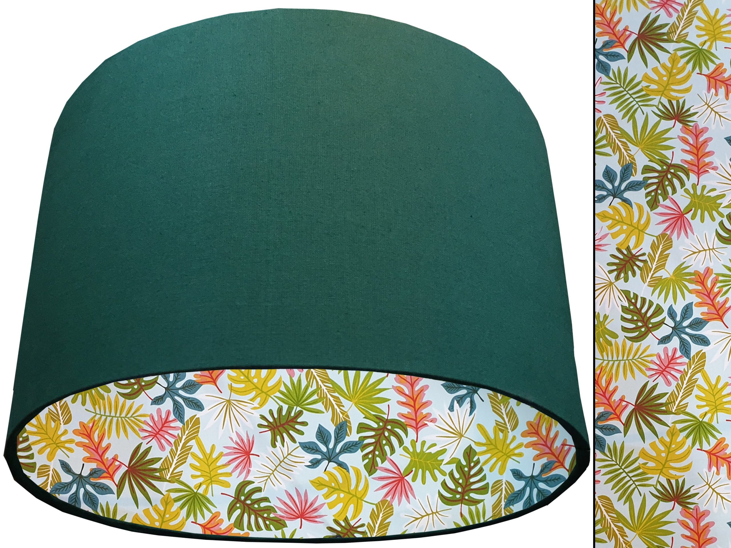 Tropical Leaf Mint Lampshade Green, Vibrant Interior Lighting