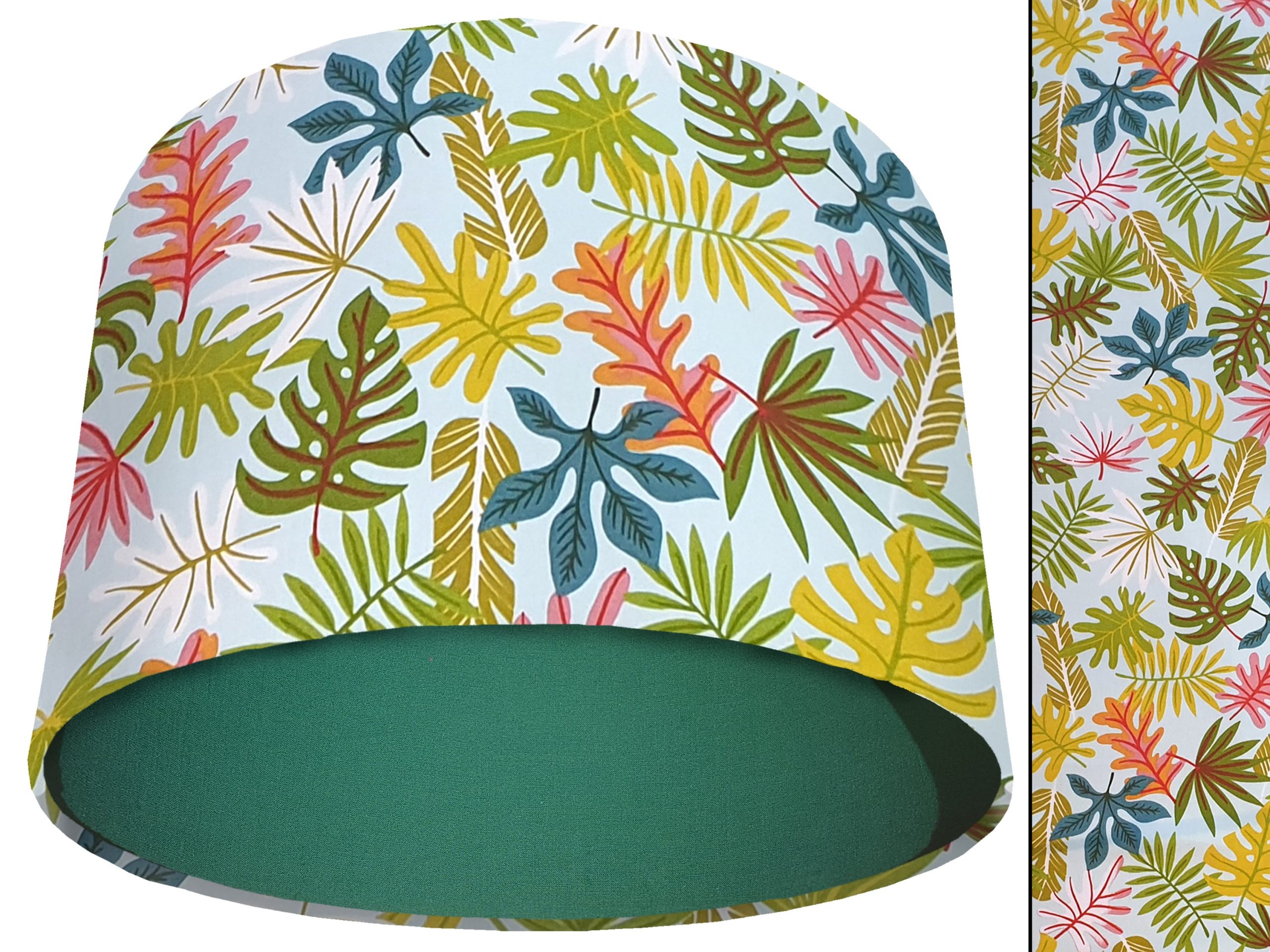 Tropical Leaf Mint Light Shade Green, Bold Exotic Interior