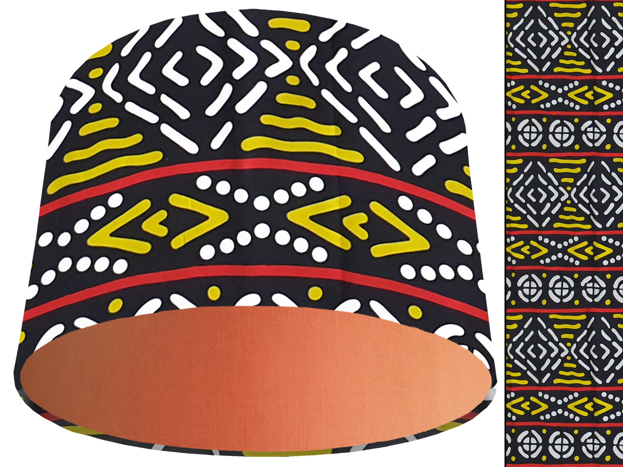 Geometric Bohemian Light Shade Orange, Modern Interior