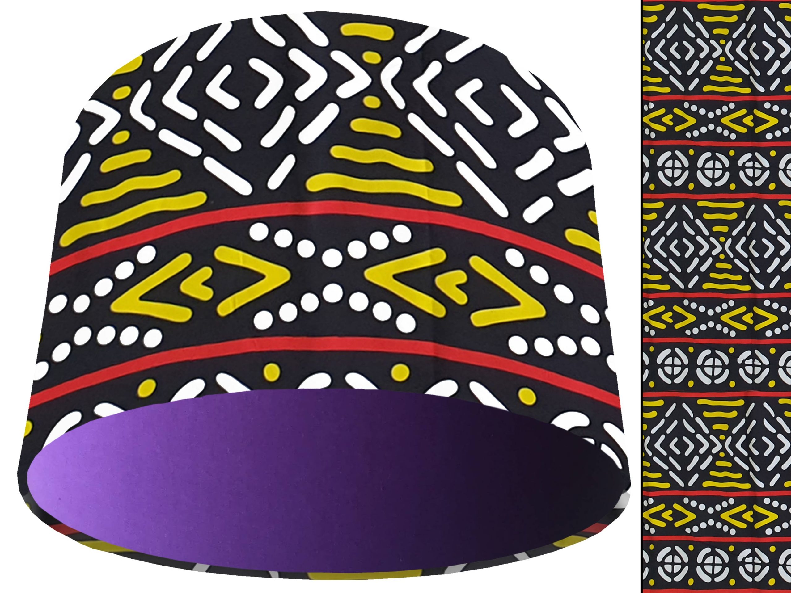 Geometric Bohemian Light Shade Purple, Modern Interior