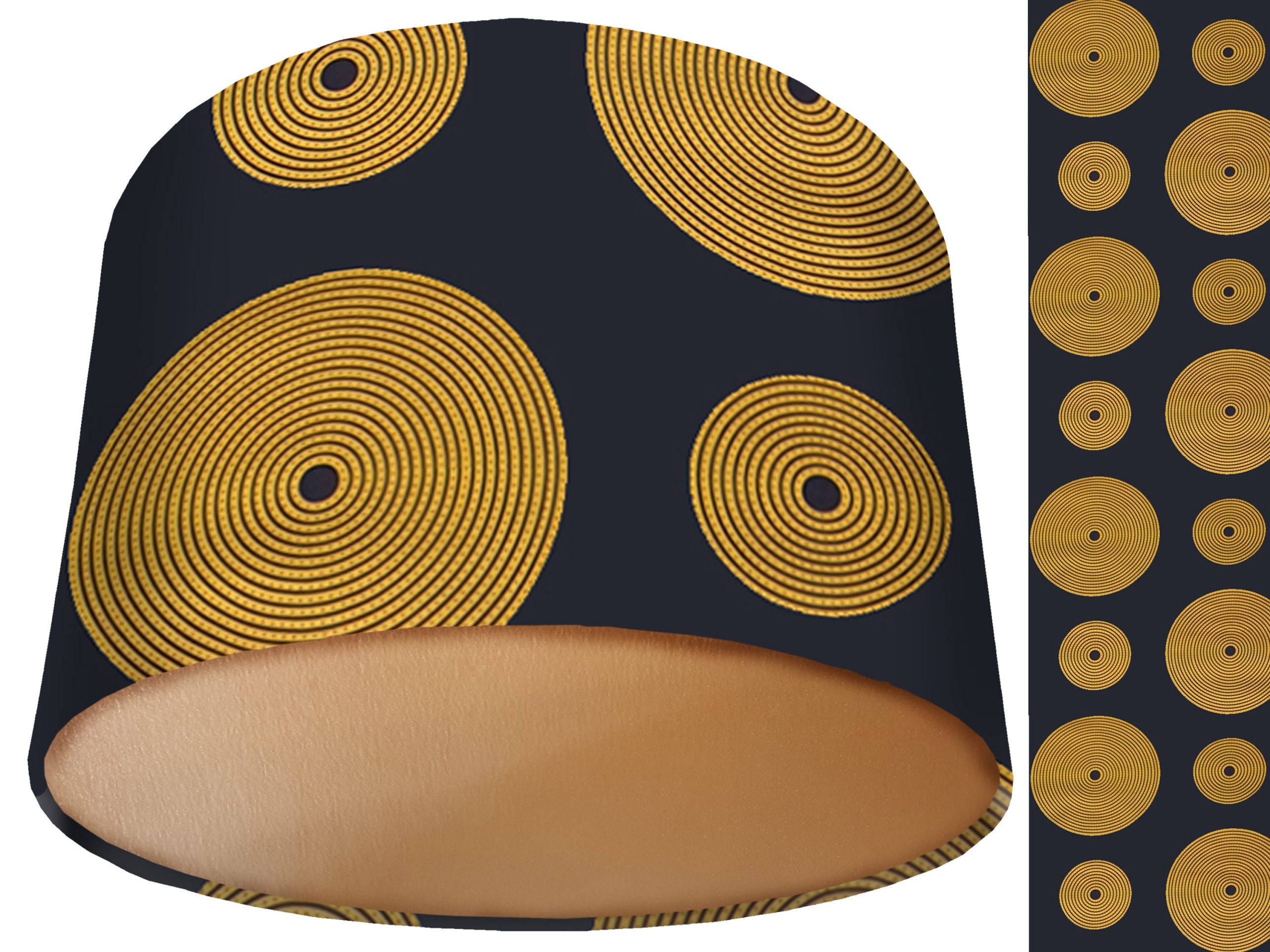 Retro Bohemian Lamp Shade Gold, Stylish Home Interior