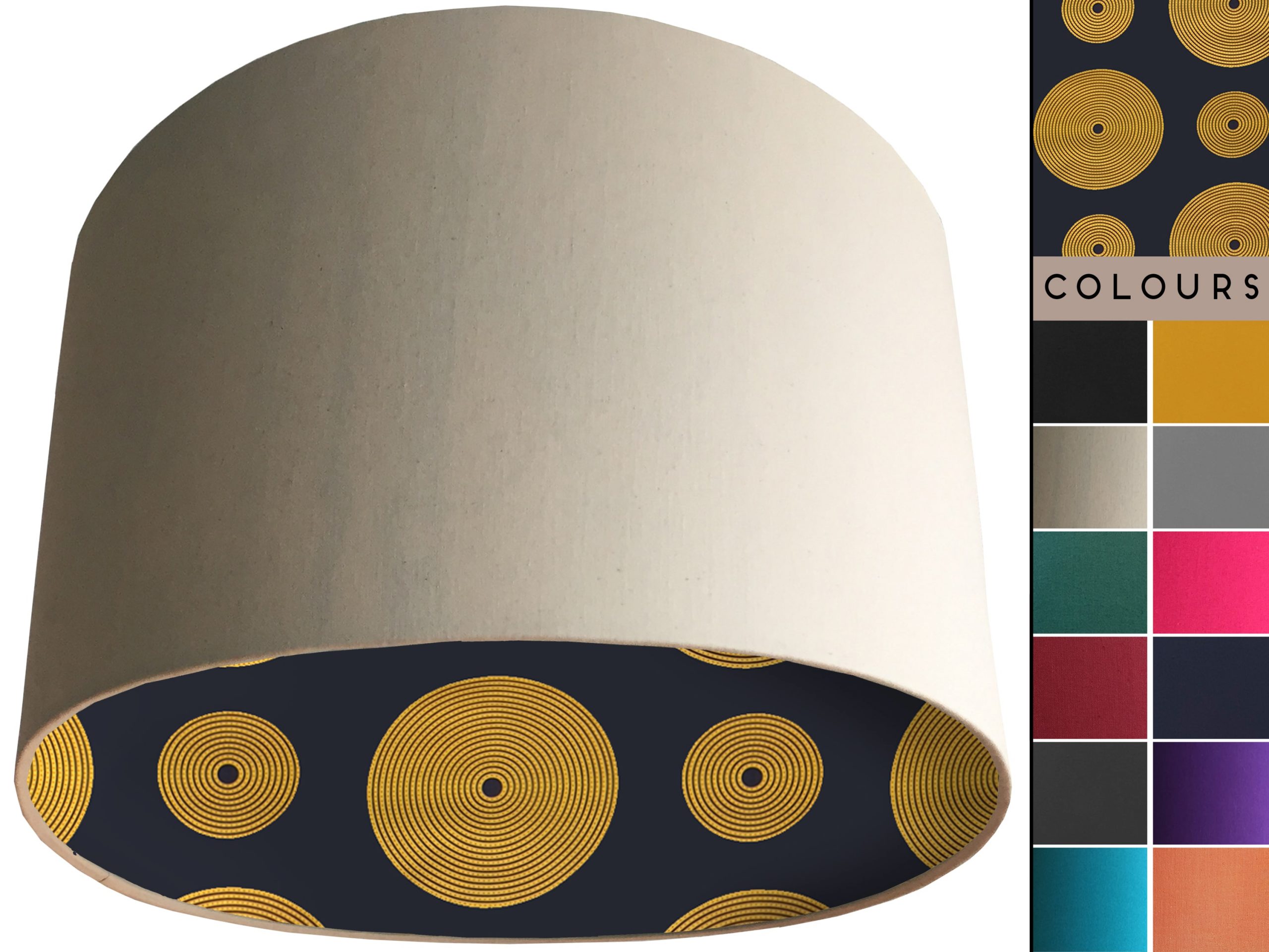 Retro Bohemian Lampshade Cream, Stylish Home Interior