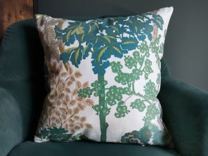 Oriental Trees Green Scatter Cushion, Stylish Home