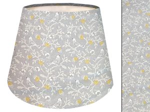 Grey Bird Botanical Empire Lampshade, Country Style