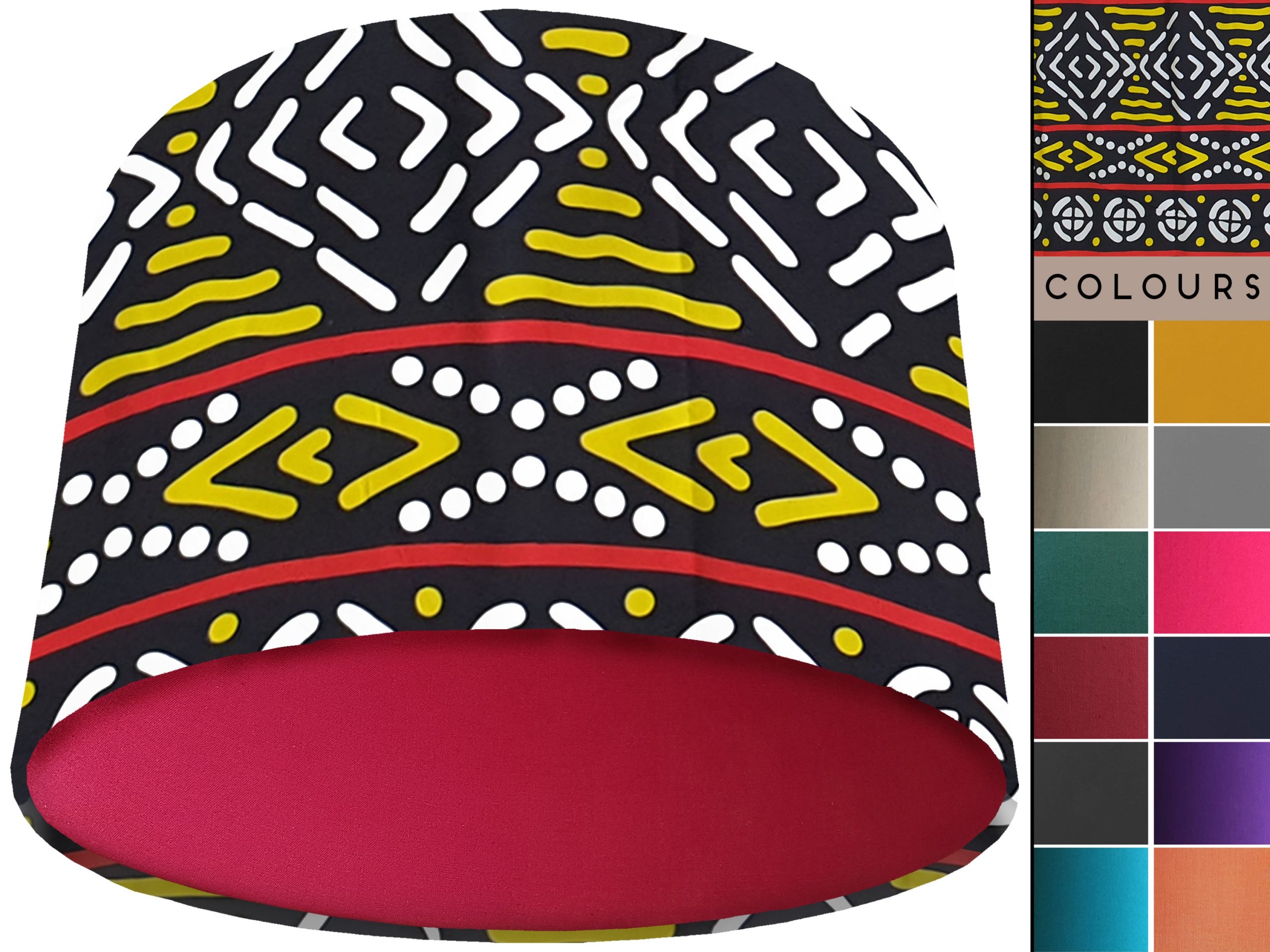 Geometric Bohemian Light Shade Red, Modern Interior