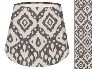 Marrakech Grey Empire Lampshade, Modern Interior